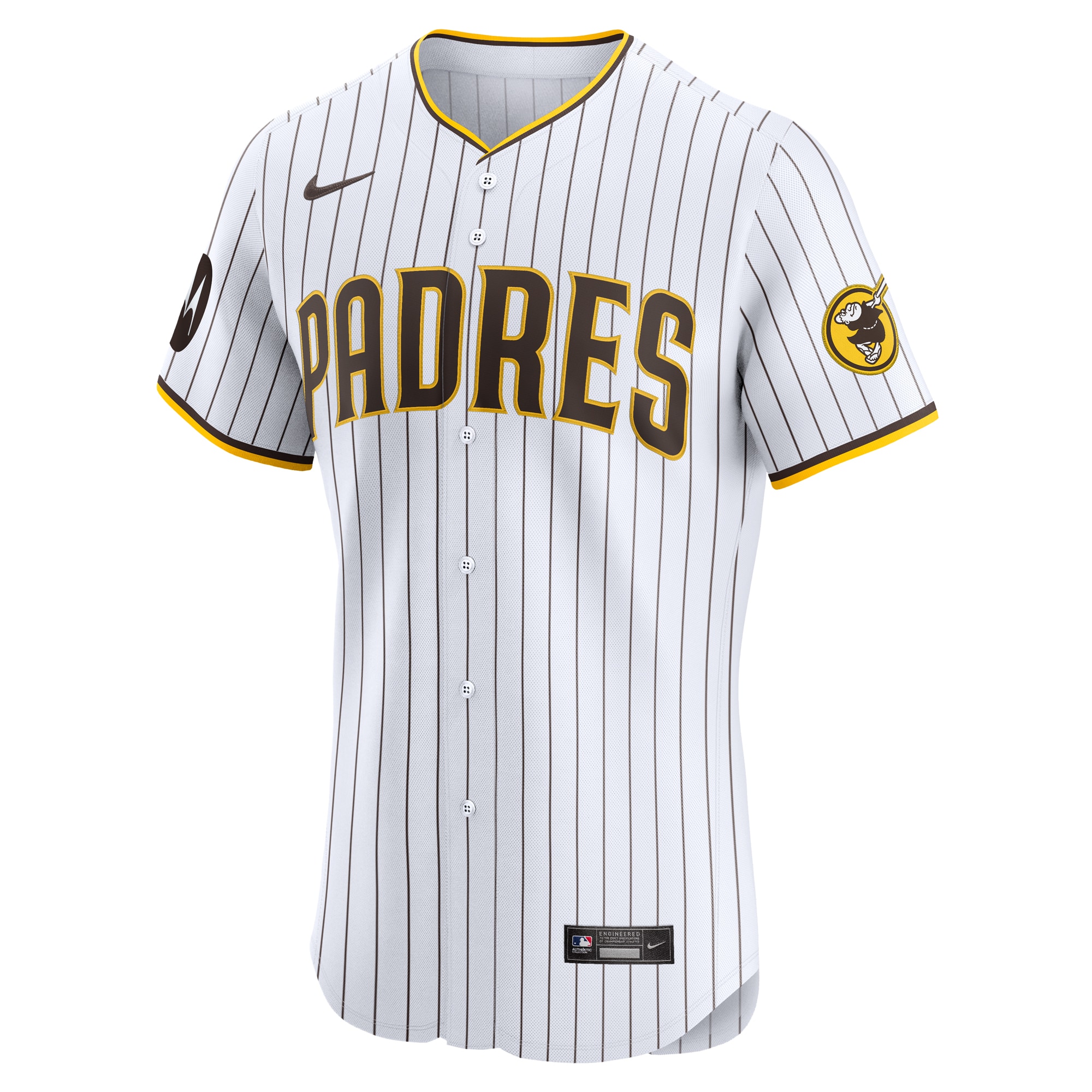 San Diego Padres Home Elite Custom Patch Jersey - White cheap jerseys for sale - CheapJerseys.Shop