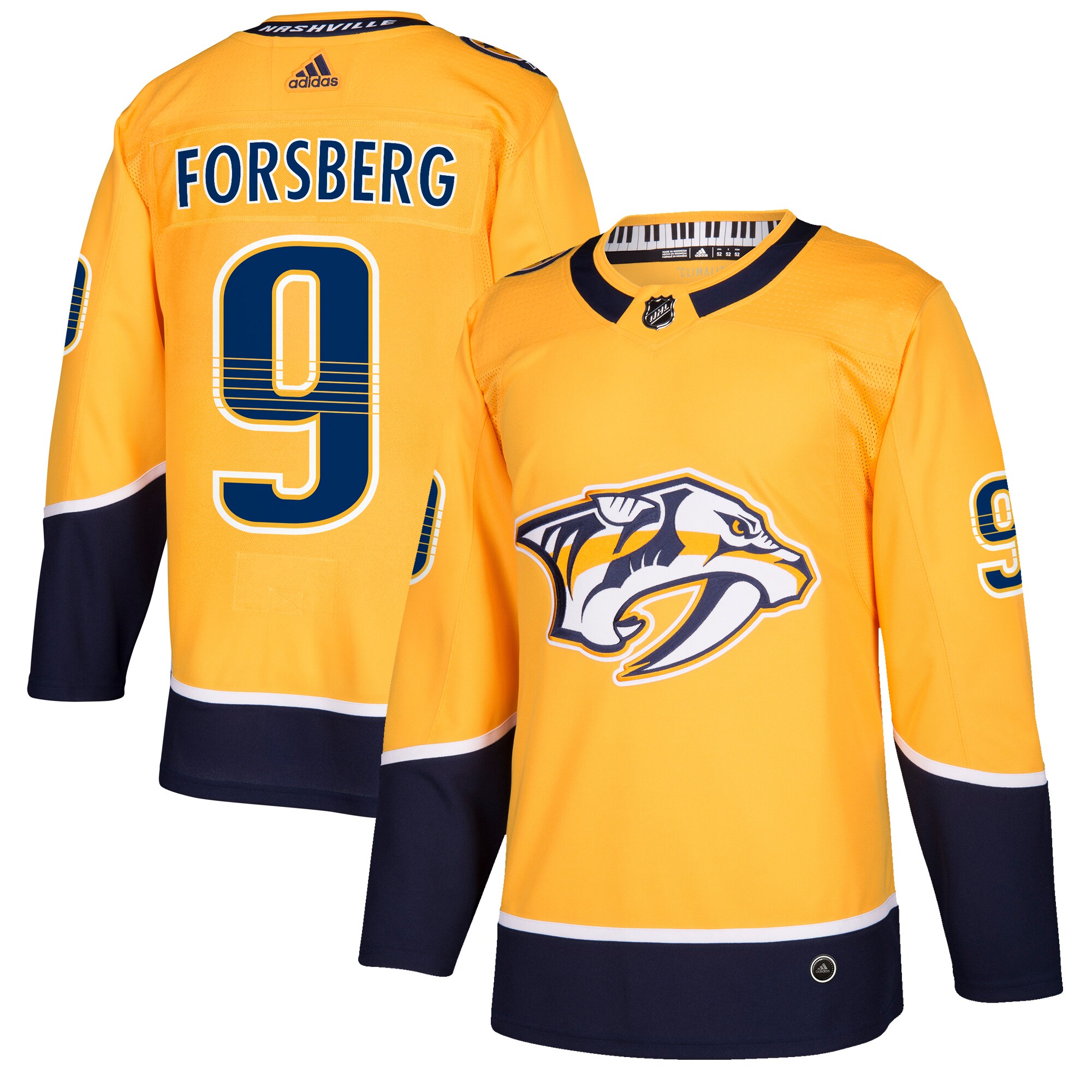 Filip Forsberg Nashville Predators Authentic Player Jersey - Gold cheap jerseys for sale - CheapJerseys.Shop