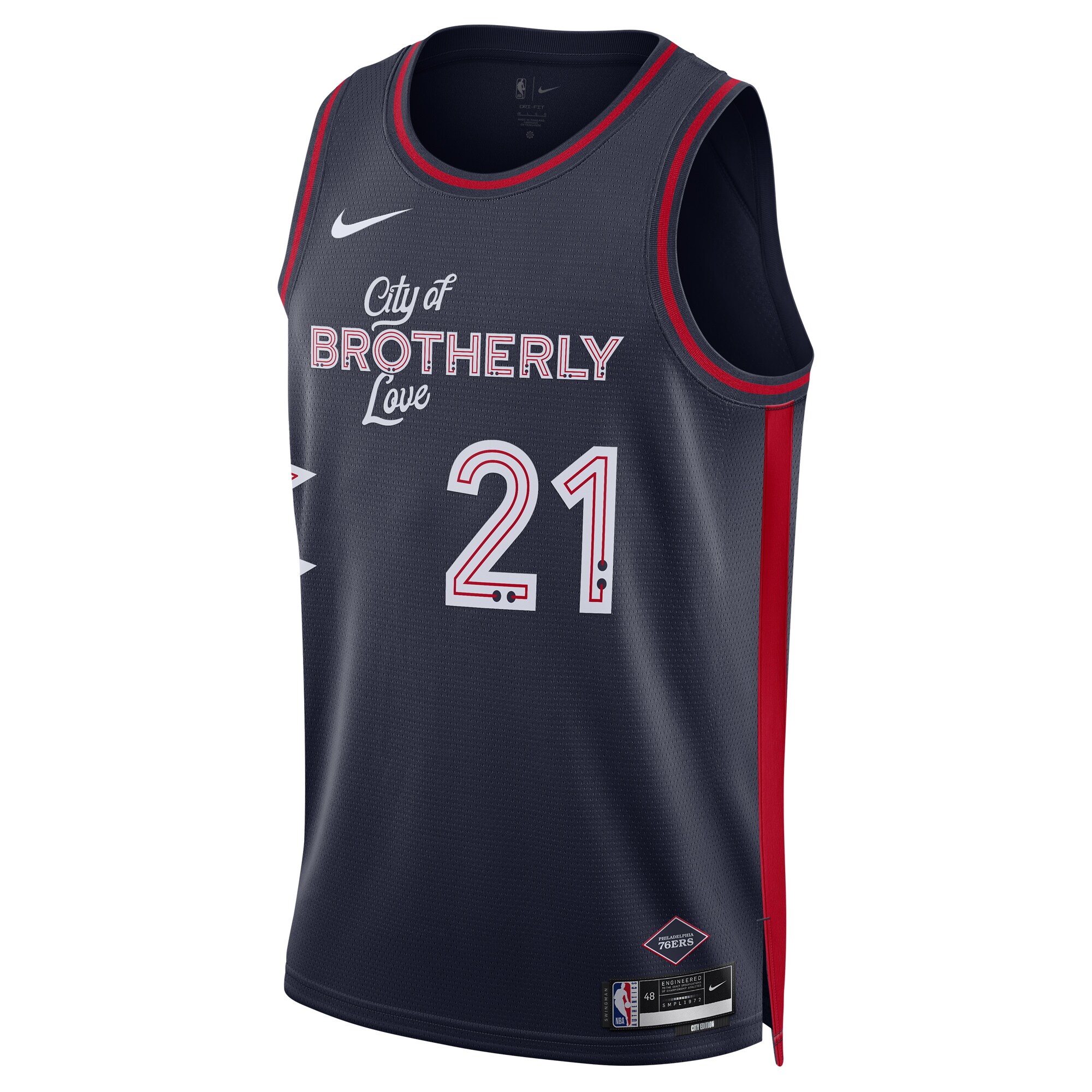 Joel Embiid Philadelphia 76ers Unisex 2023\/24 Swingman Jersey - Navy - City Edition cheap jerseys for sale - CheapJerseys.Shop