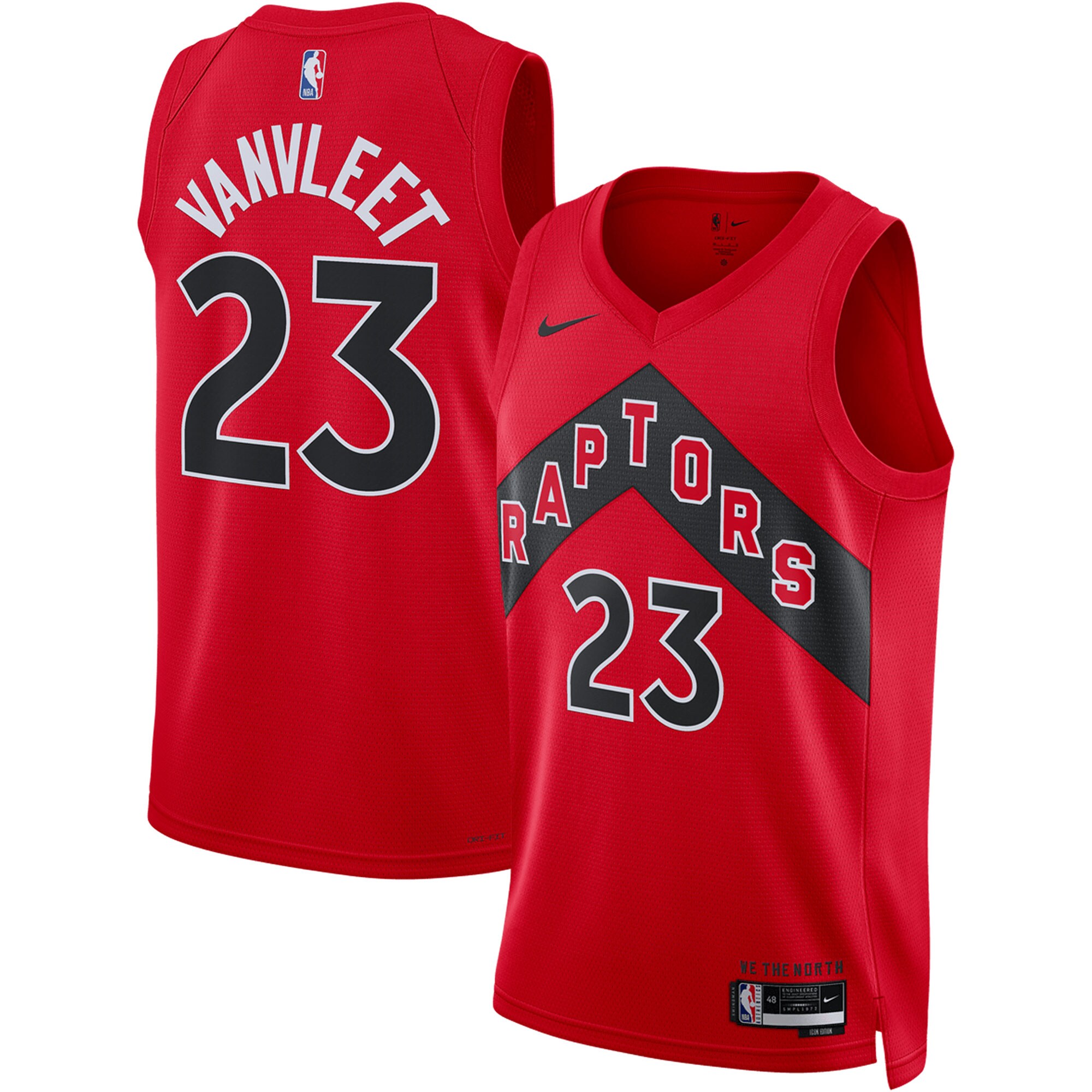 Fred VanVleet Toronto Raptors Unisex Swingman Jersey - Icon Edition - Red cheap jerseys for sale - CheapJerseys.Shop