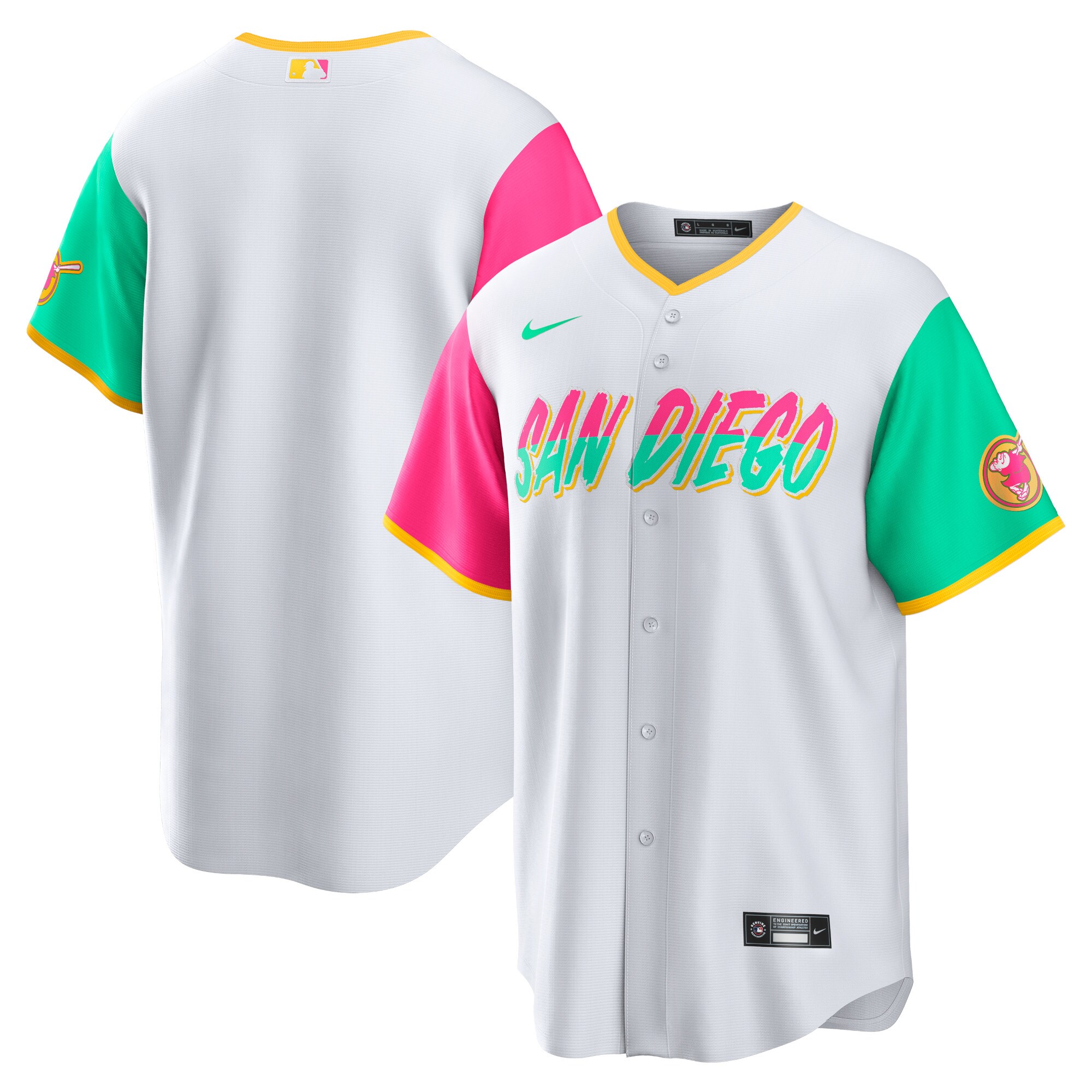 San Diego Padres City Connect Replica Team Jersey - White cheap jerseys for sale - CheapJerseys.Shop