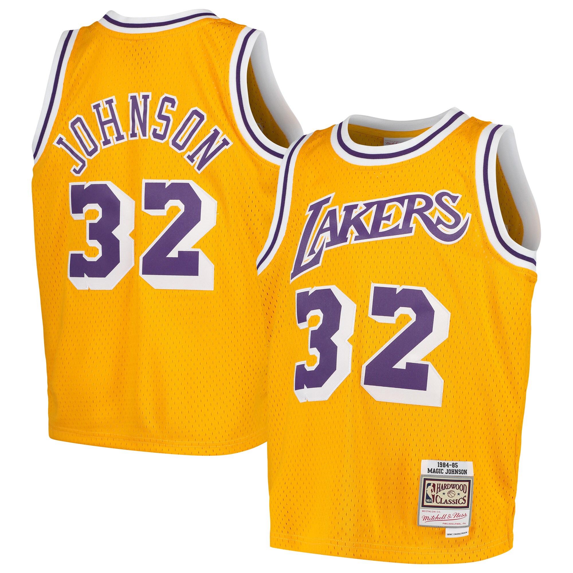 Magic Johnson Los Angeles Lakers Mitchell & Ness Youth Swingman Throwback Jersey - Gold cheap jerseys for sale - CheapJerseys.Shop