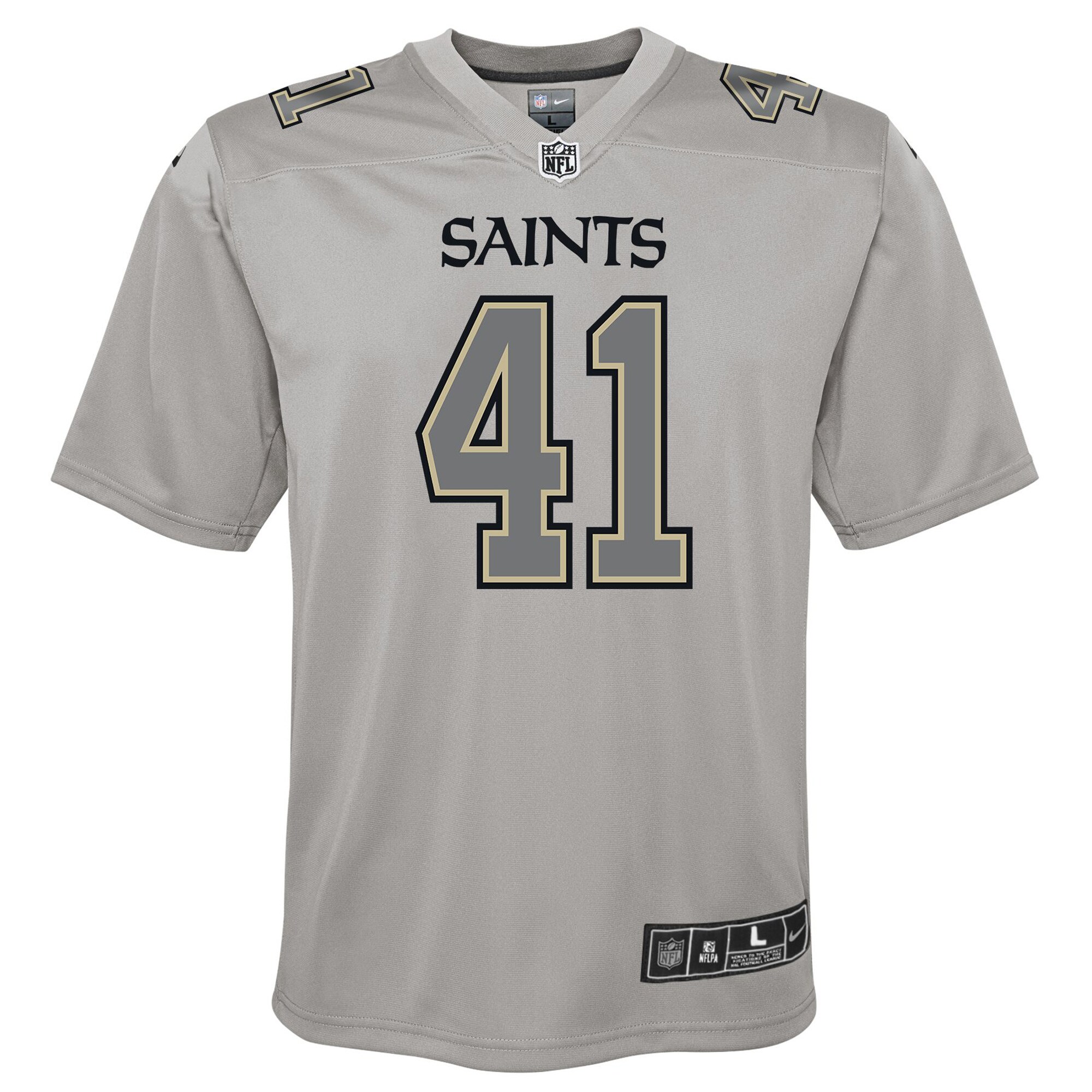 Alvin Kamara New Orleans Saints Youth Atmosphere Game Jersey - Gray cheap jerseys for sale - CheapJerseys.Shop