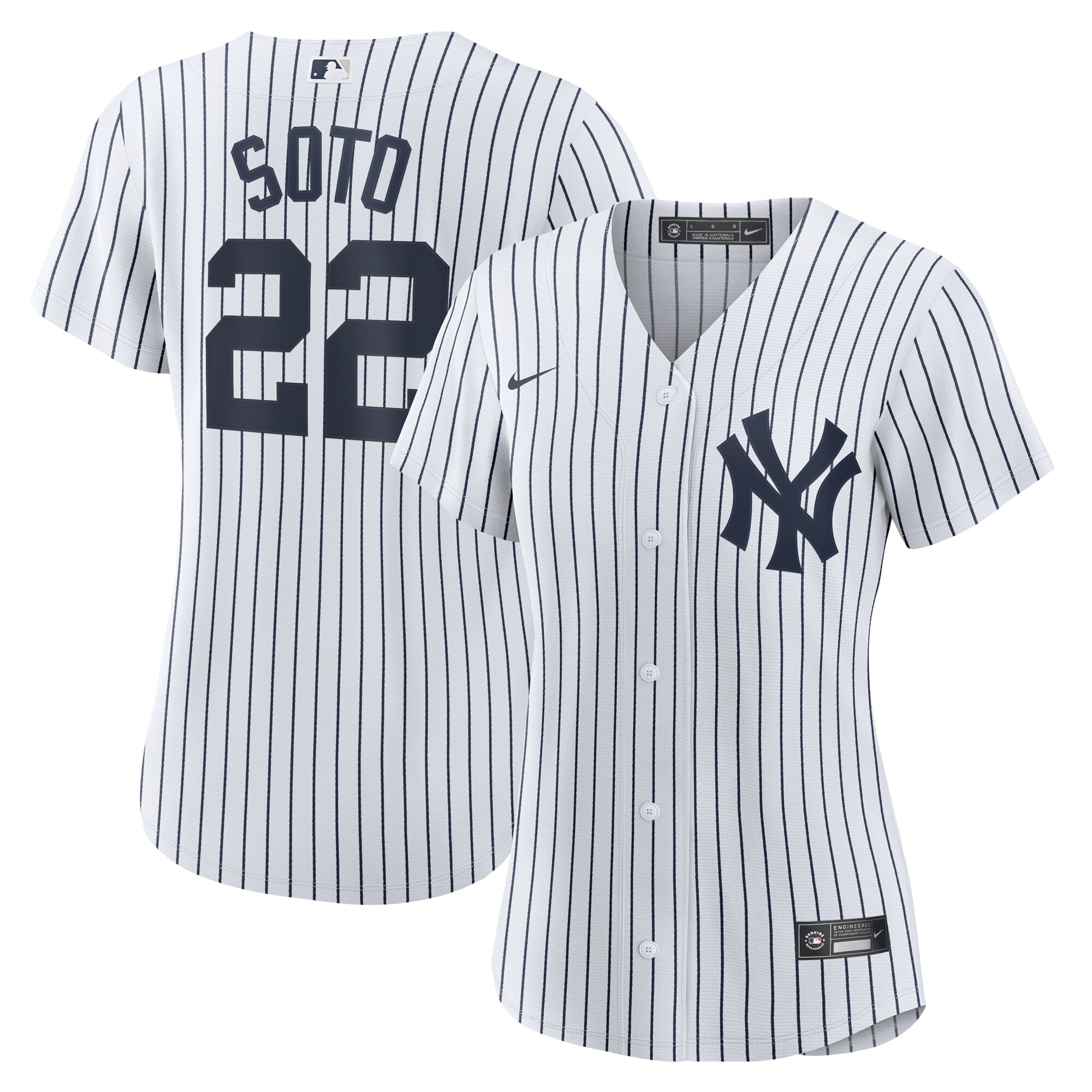 Juan Soto New York Yankees Women's Home Replica Player Jersey\u00c2\u00a0\u00e2\u20ac\u201c White cheap jerseys for sale - CheapJerseys.Shop
