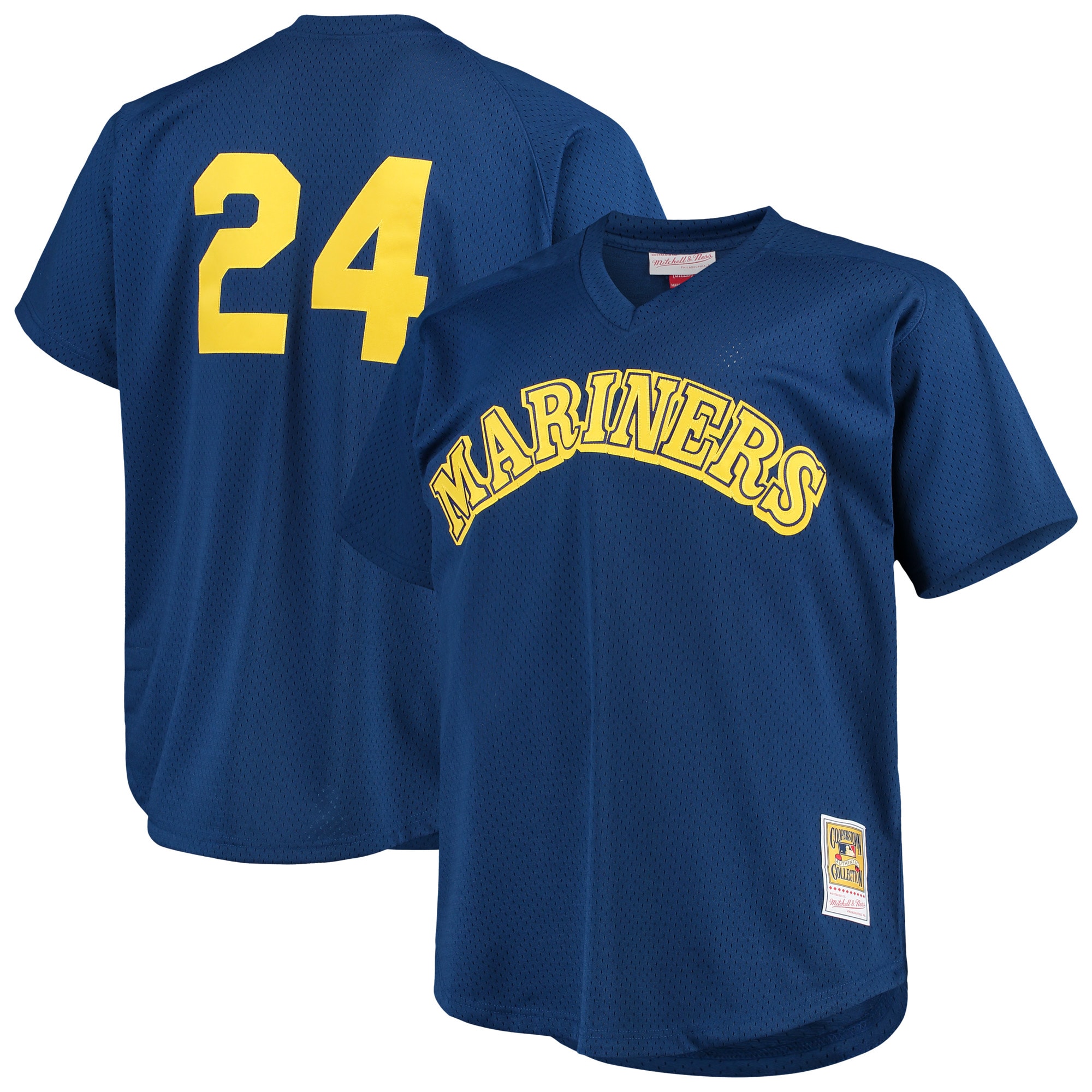 Ken Griffey Jr. Seattle Mariners Mitchell & Ness Big & Tall Cooperstown Collection Mesh Batting Practice Jersey - Royal cheap jerseys for sale - CheapJerseys.Shop