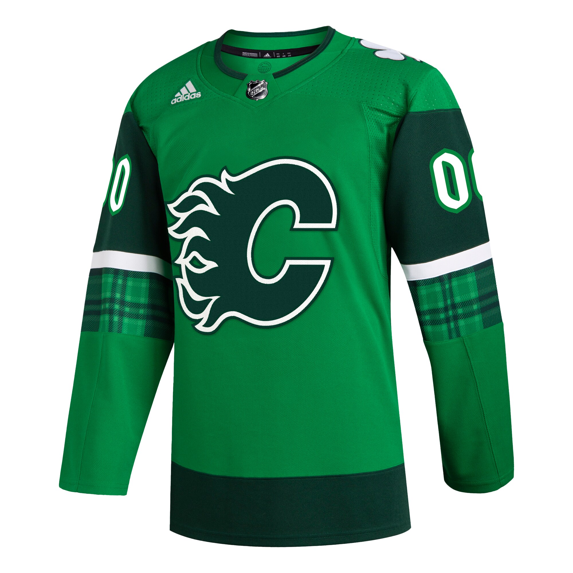Calgary Flames St. Patrick's Day Authentic Custom Jersey - Kelly Green cheap jerseys for sale - CheapJerseys.Shop