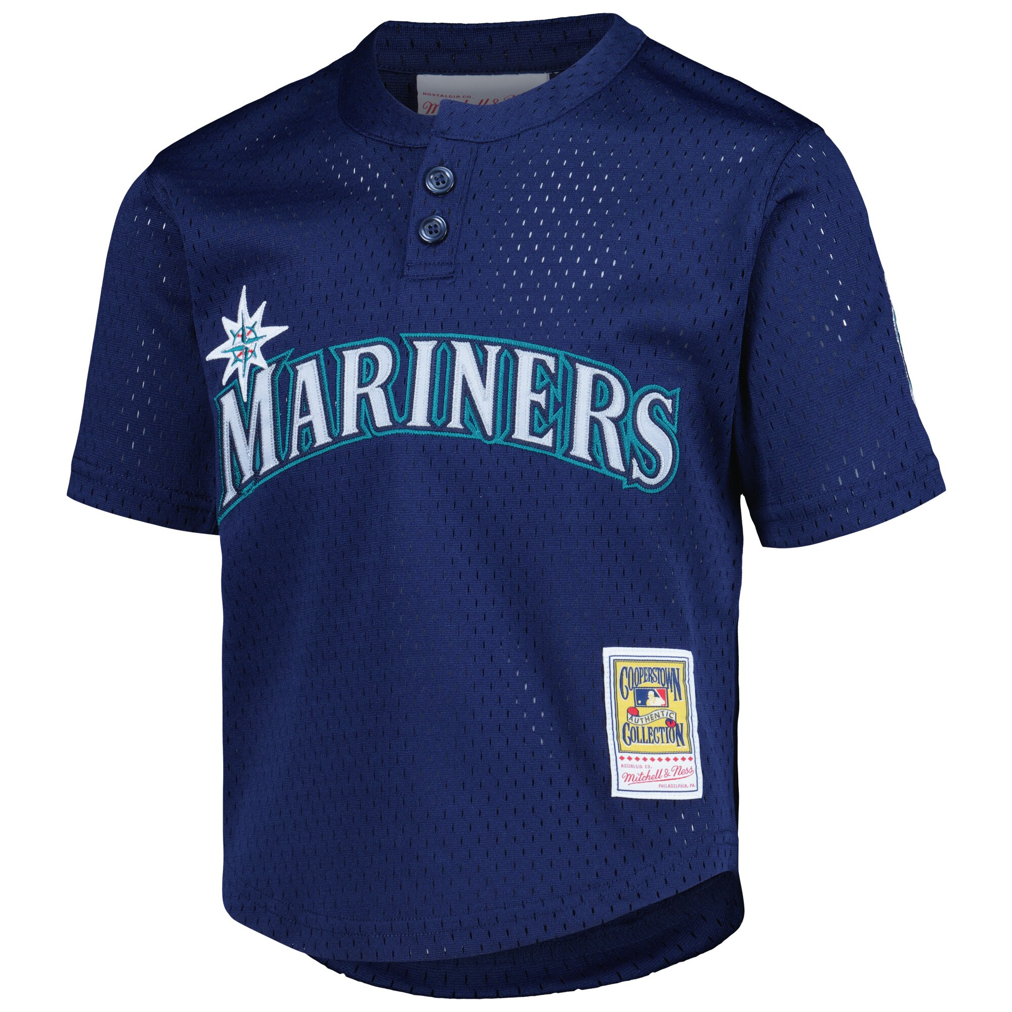 Ken Griffey Jr. Seattle Mariners Mitchell & Ness Preschool Cooperstown Collection\u00c2\u00a0Mesh Batting Practice Jersey - Navy cheap jerseys for sale - CheapJerseys.Shop