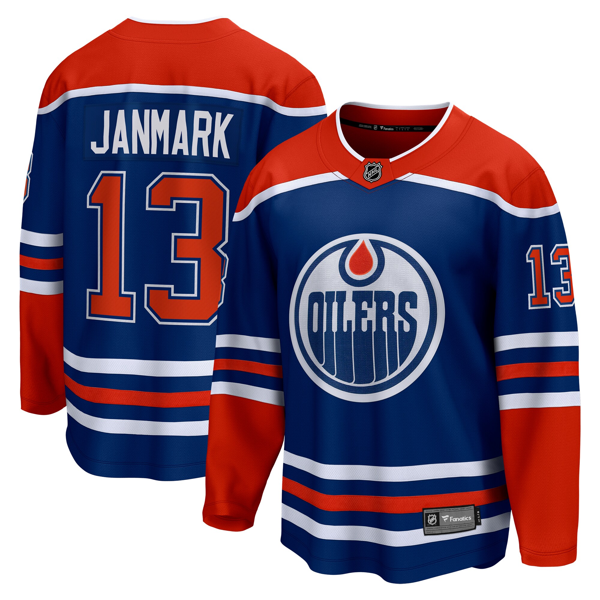 Mattias Janmark Edmonton Oilers Fanatics Home Breakaway Jersey - Royal cheap jerseys for sale - CheapJerseys.Shop
