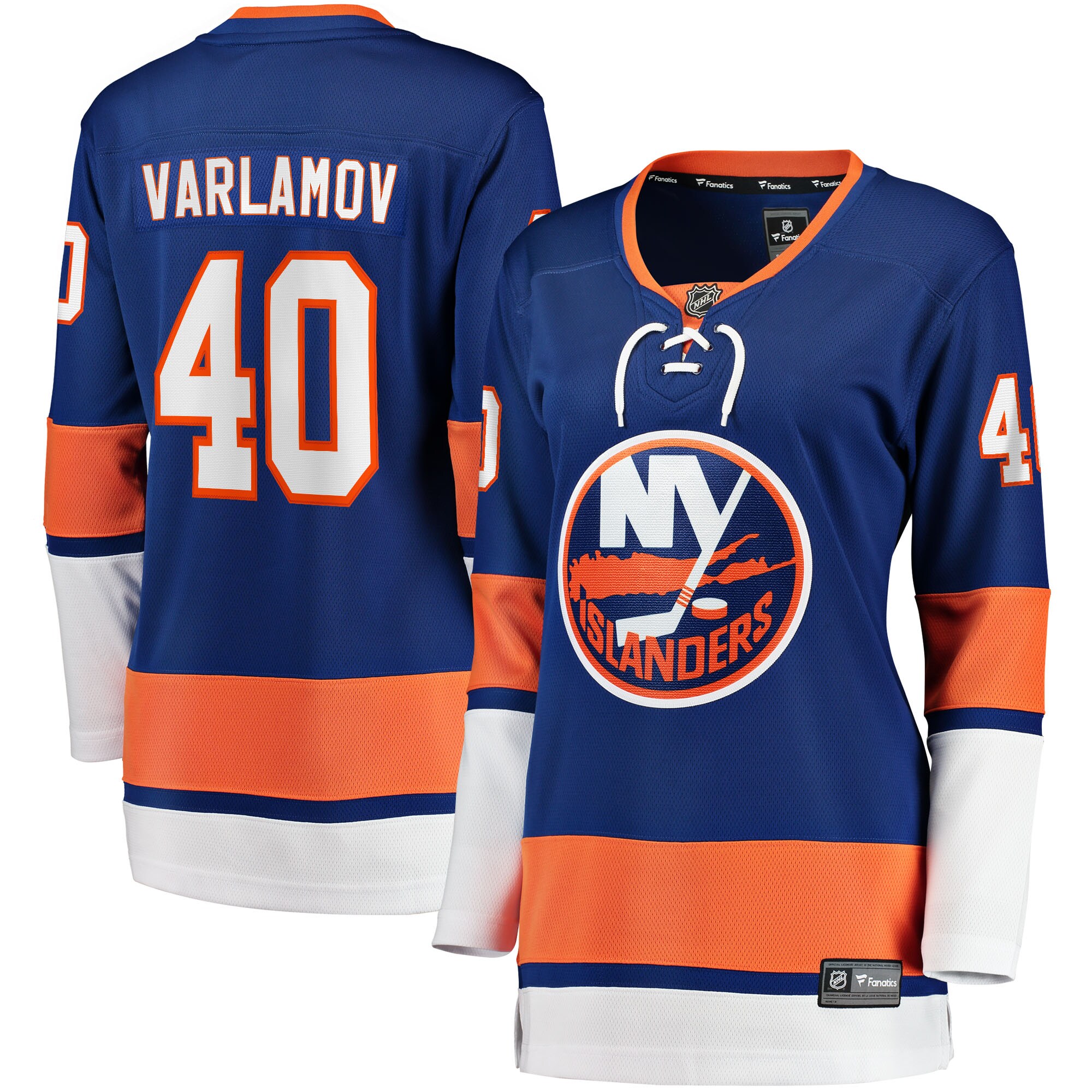 Semyon Varlamov New York Islanders Fanatics Women's Home Breakaway Jersey - Royal cheap jerseys for sale - CheapJerseys.Shop