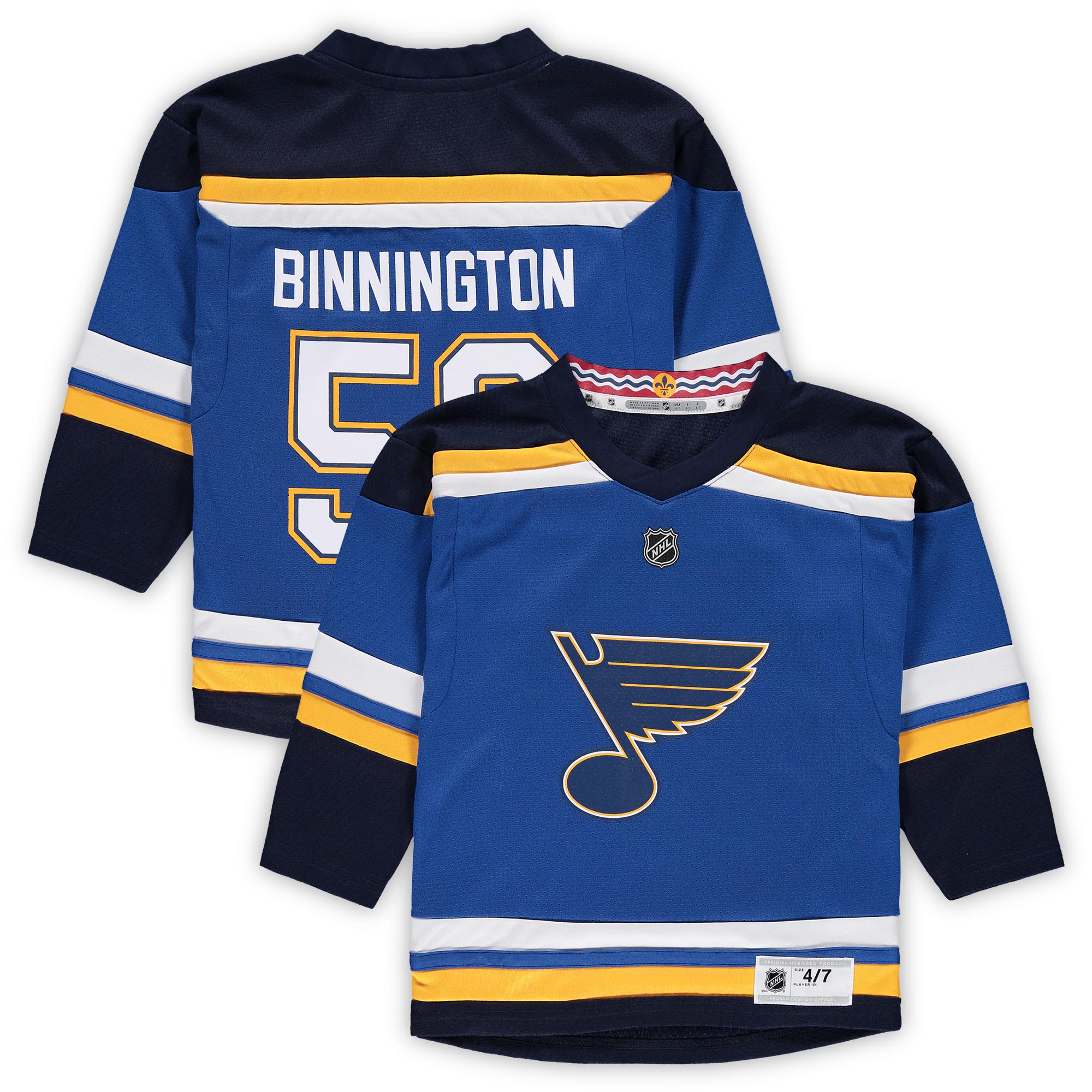 Jordan Binnington St. Louis Blues Preschool Home Replica Player Jersey - Blue cheap jerseys for sale - CheapJerseys.Shop