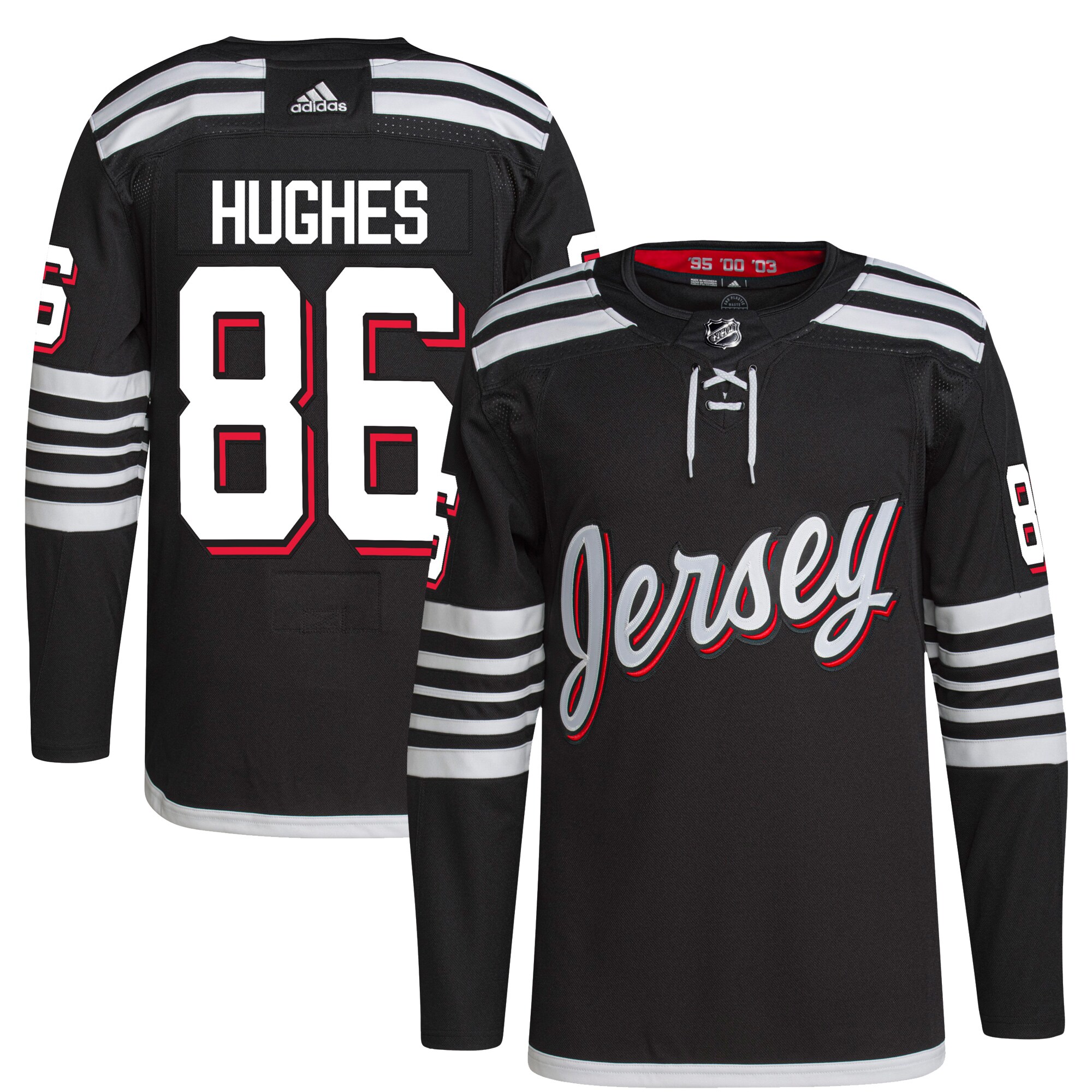 Jack Hughes New Jersey Devils Alternate Primegreen Authentic Player Jersey - Black cheap jerseys for sale - CheapJerseys.Shop