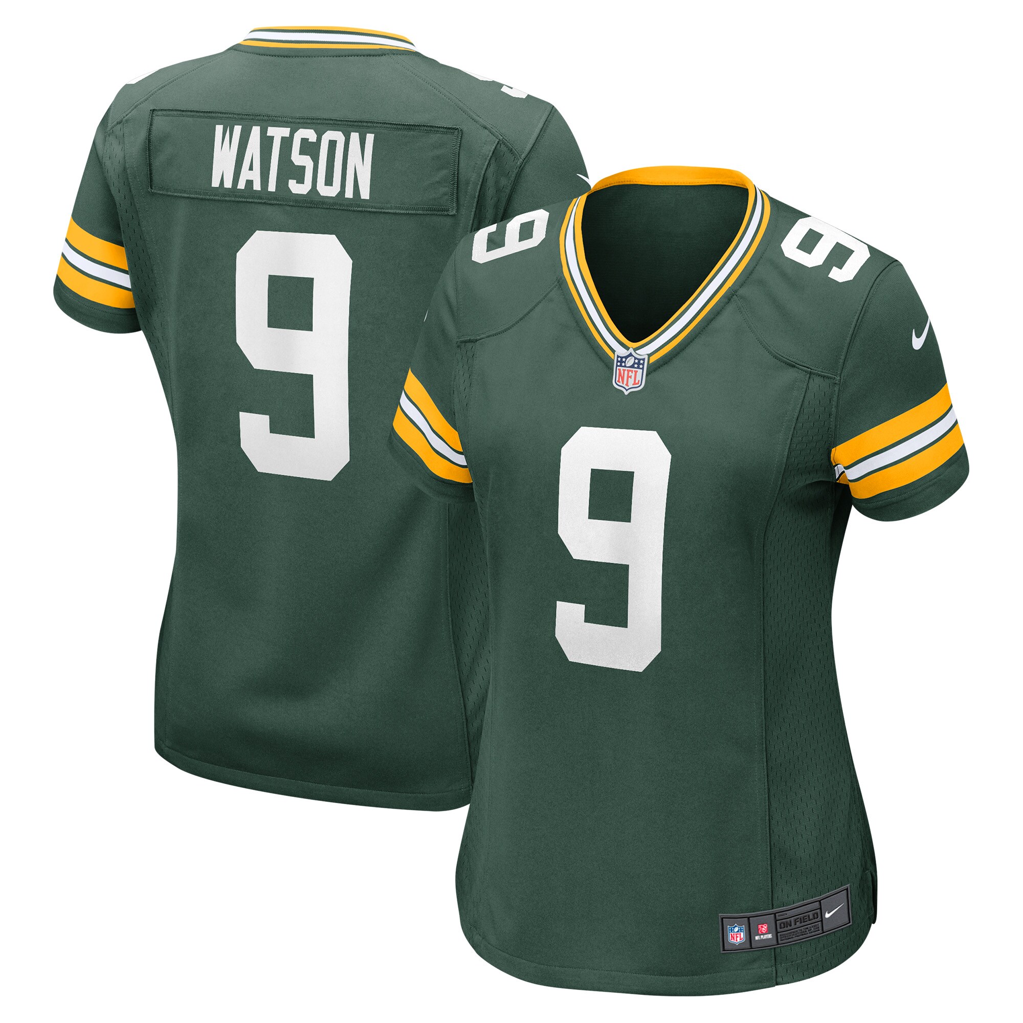 Christian Watson Green Bay Packers Women's Player Game Jersey - Green cheap jerseys for sale - CheapJerseys.Shop