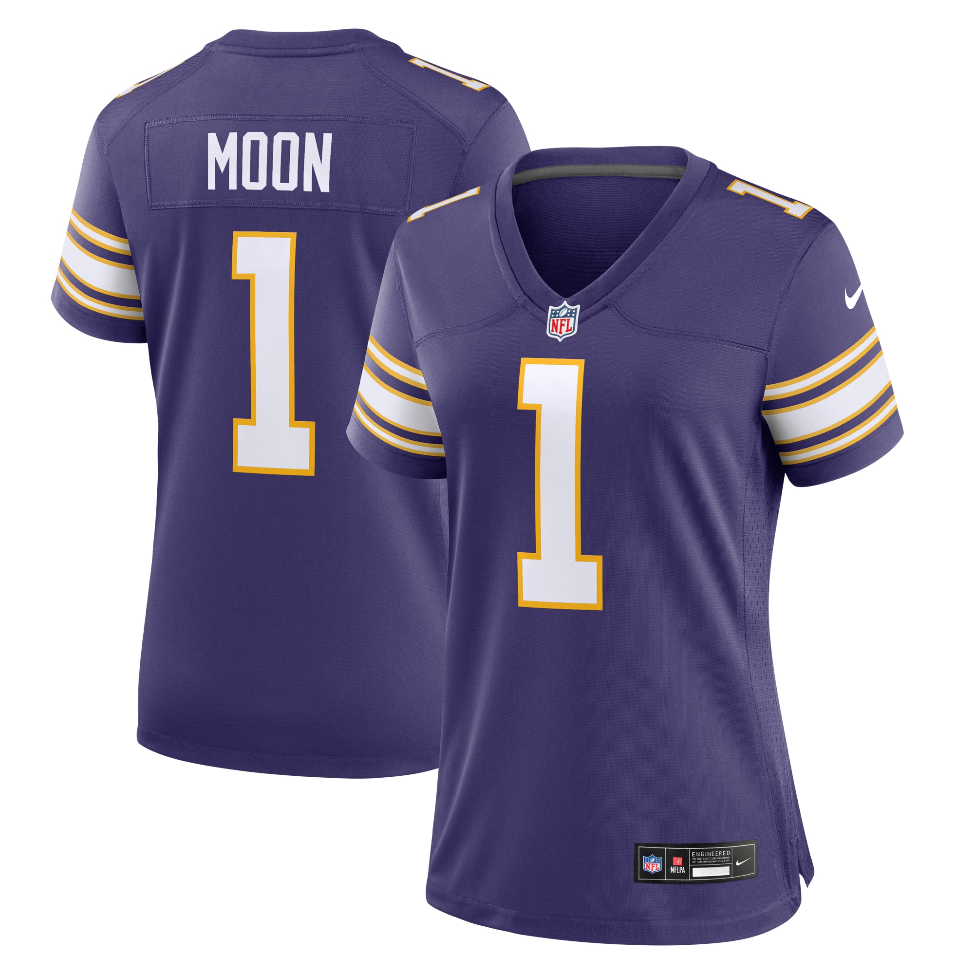 Warren Moon Minnesota Vikings Women's Classic Retired Player Game Jersey - Purple cheap jerseys for sale - CheapJerseys.Shop
