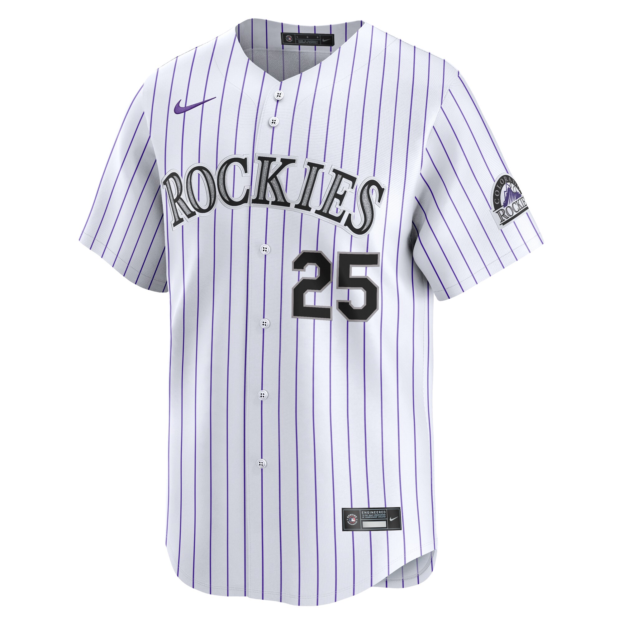 Jacob Stallings Colorado Rockies Home Limited Player Jersey - White cheap jerseys for sale - CheapJerseys.Shop