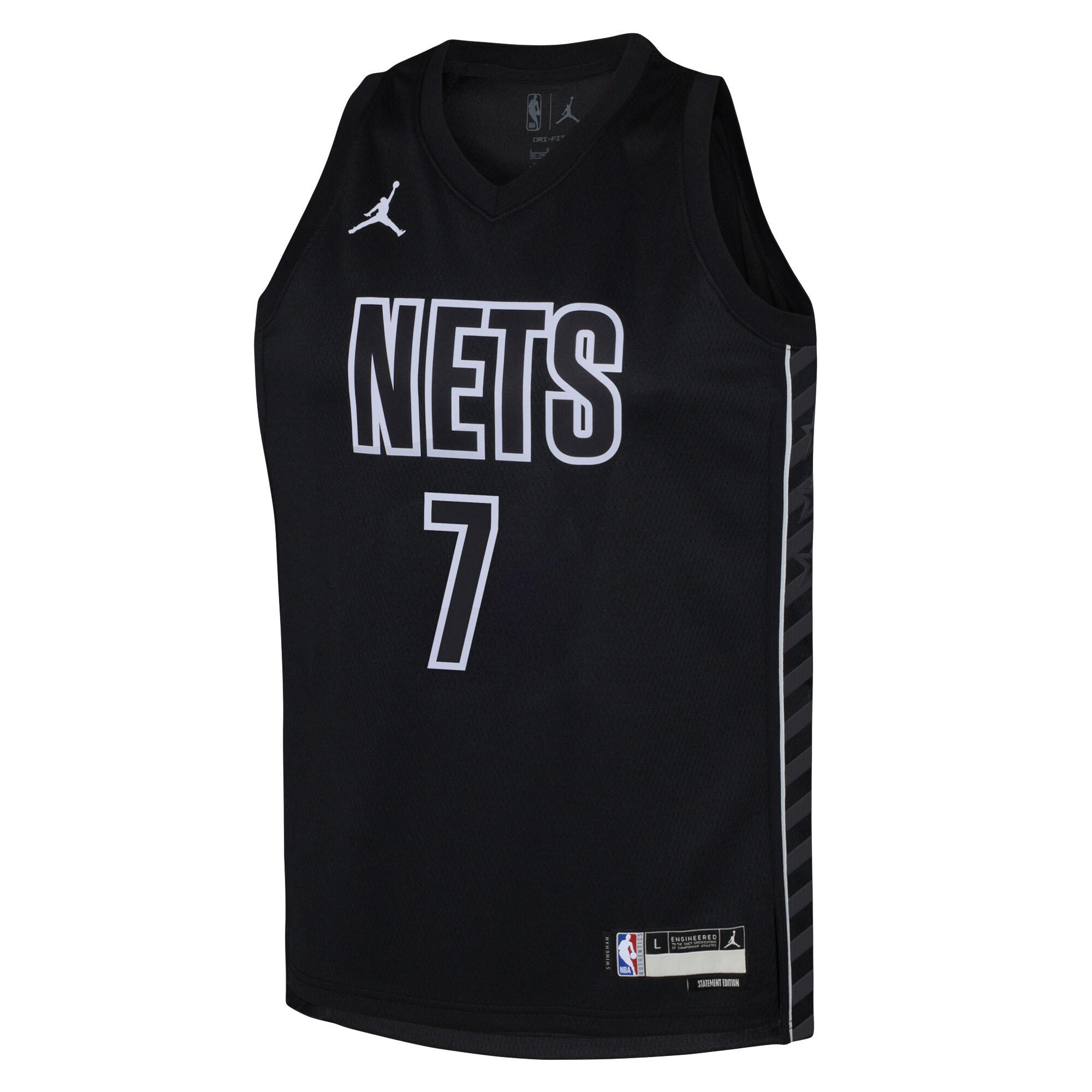 Kevin Durant Brooklyn Nets Jordan Brand Youth Swingman Jersey - Statement Edition - Black cheap jerseys for sale - CheapJerseys.Shop