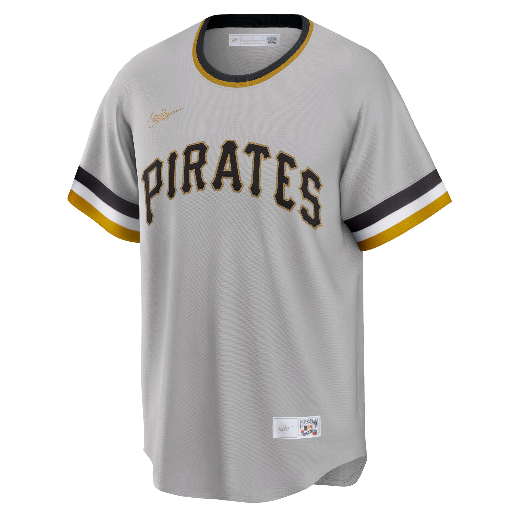 Roberto Clemente Pittsburgh Pirates Road Cooperstown Collection Player Jersey - Gray cheap jerseys for sale - CheapJerseys.Shop