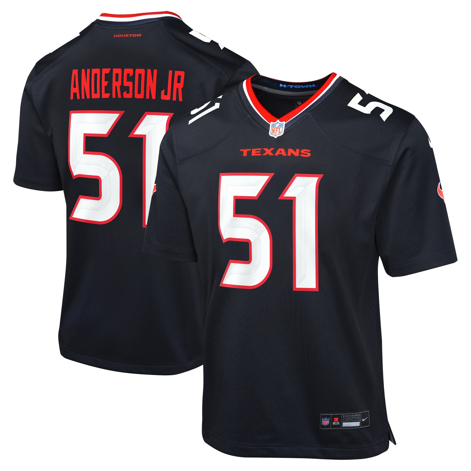 Will Anderson Jr. Houston Texans Youth Game Jersey - Navy cheap jerseys for sale - CheapJerseys.Shop