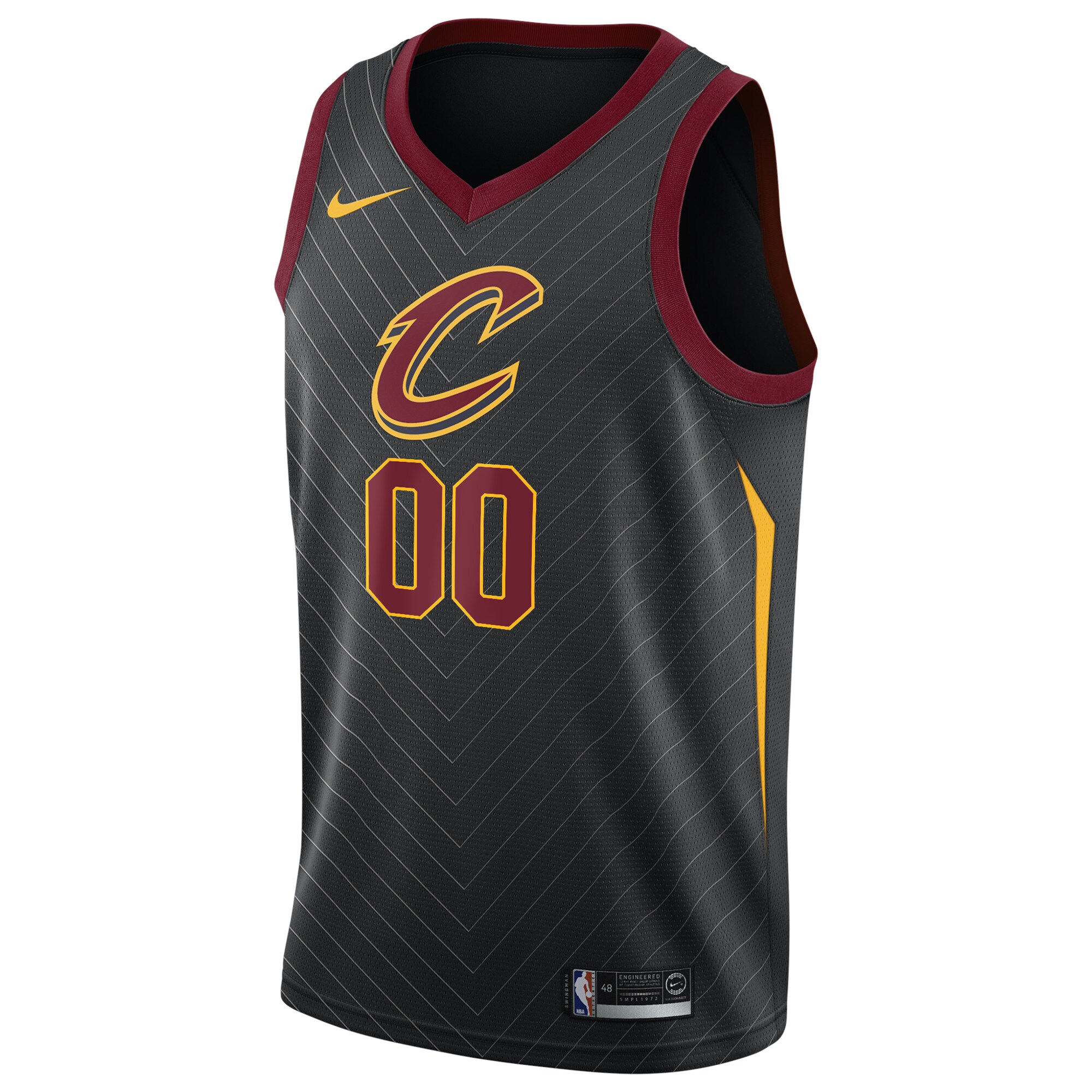 Cleveland Cavaliers Swingman Custom Jersey Black - Statement Edition cheap jerseys for sale - CheapJerseys.Shop