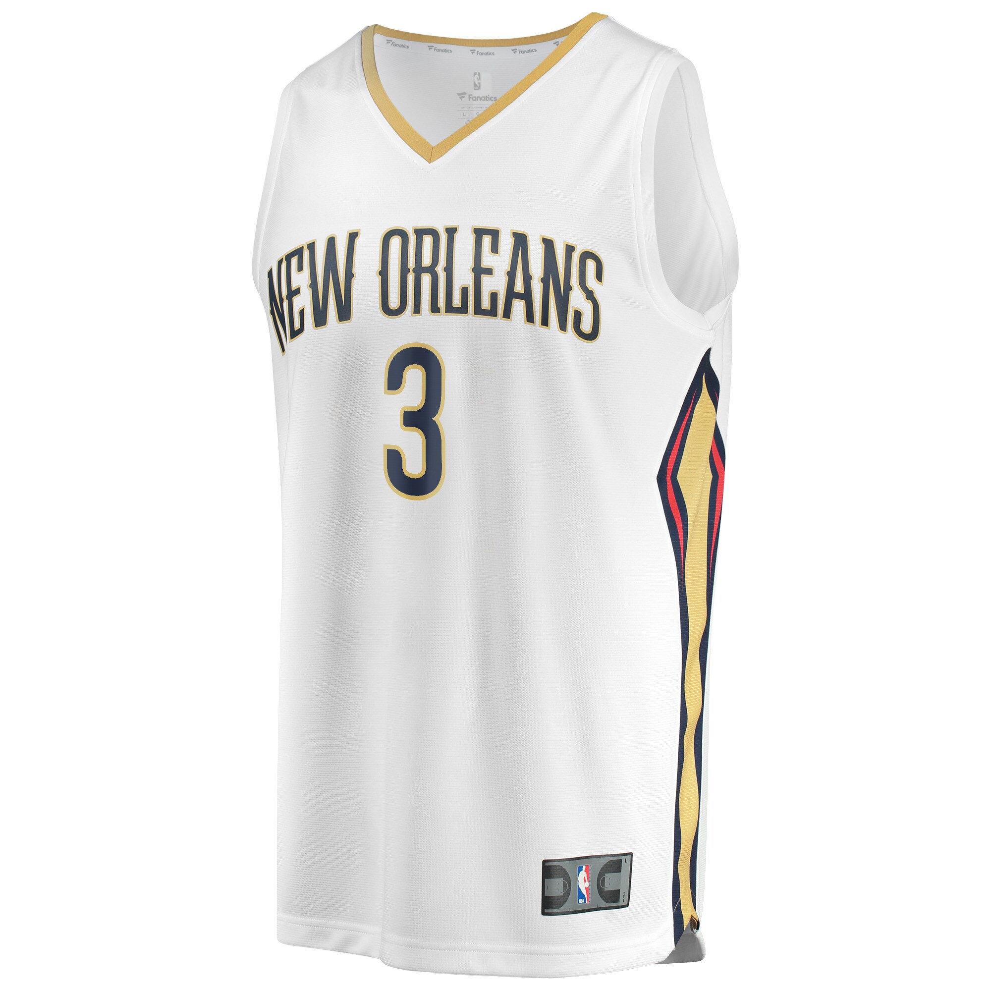 C.J. McCollum New Orleans Pelicans Fanatics Fast Break Replica Jersey - Association Edition - White cheap jerseys for sale - CheapJerseys.Shop