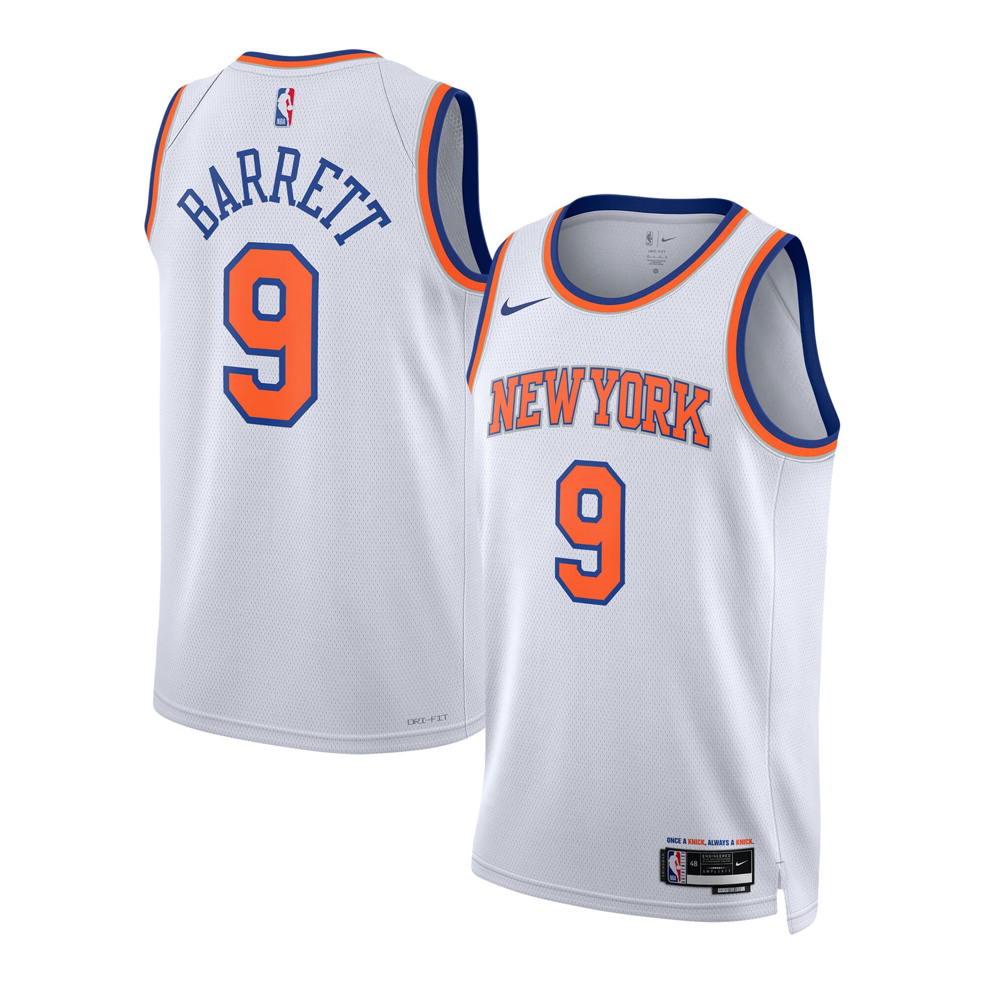 RJ Barrett New York Knicks Unisex Swingman Jersey - Association Edition - White cheap jerseys for sale - CheapJerseys.Shop