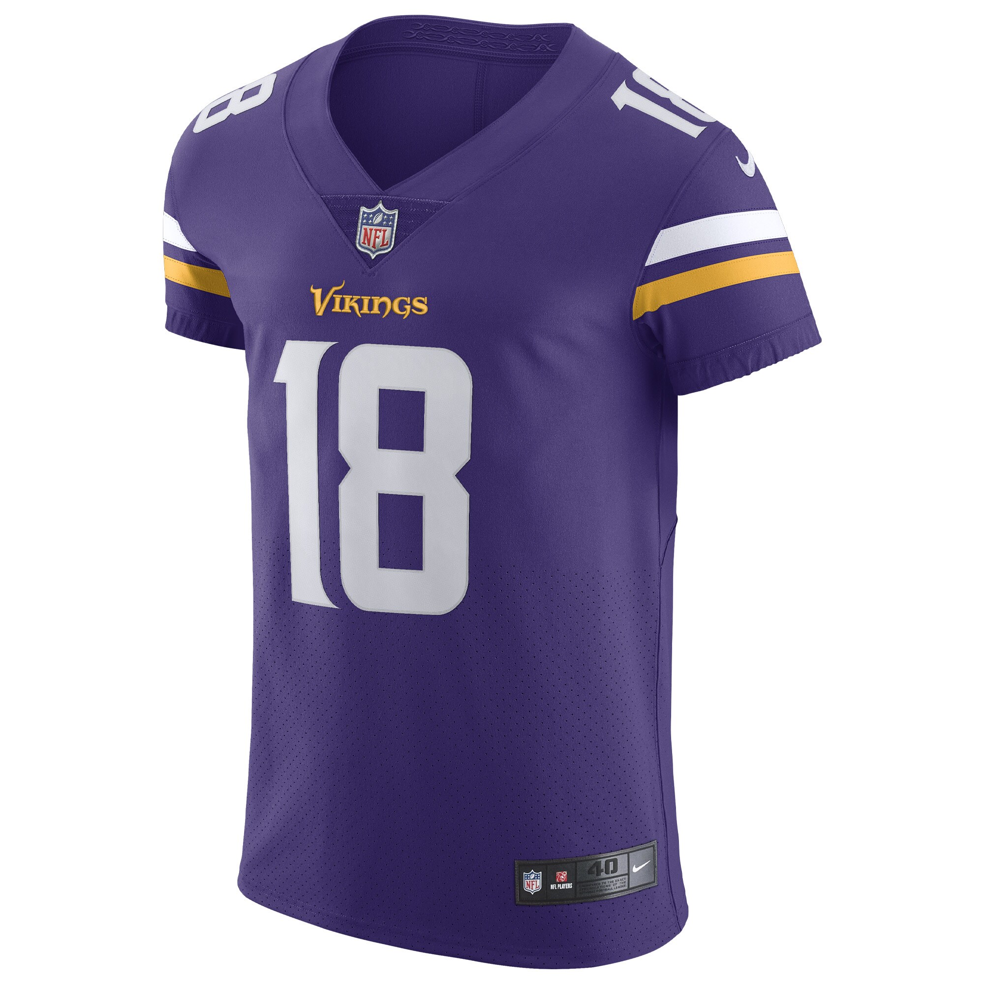 Justin Jefferson Minnesota Vikings Home Vapor Elite Jersey - Purple cheap jerseys for sale - CheapJerseys.Shop