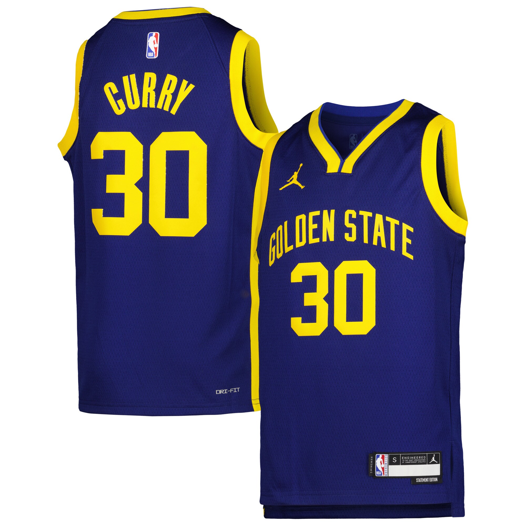 Stephen Curry Golden State Warriors Jordan Brand Youth Swingman Jersey - Statement Edition - Blue cheap jerseys for sale - CheapJerseys.Shop