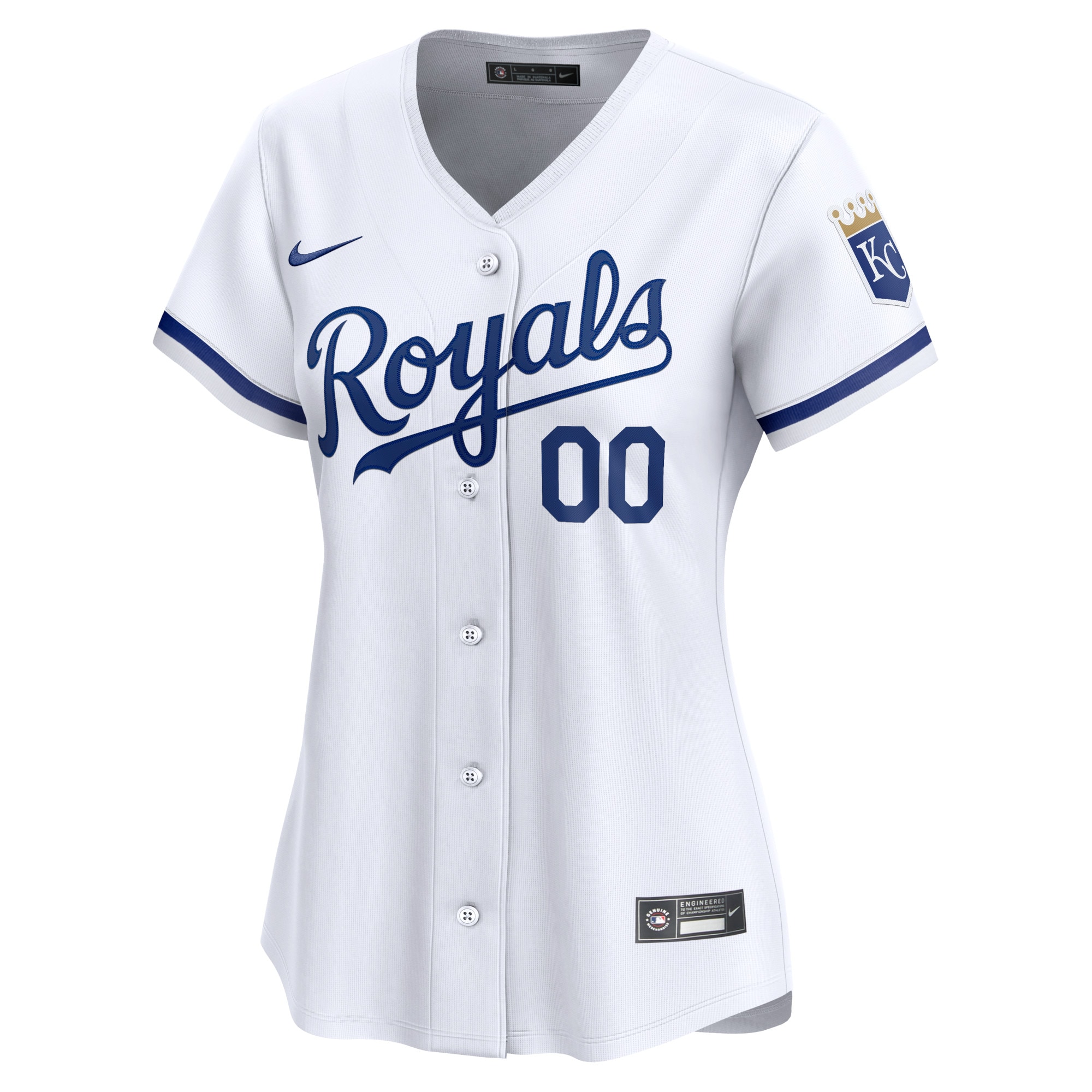 Kansas City Royals Women's Home Limited Custom Jersey - White cheap jerseys for sale - CheapJerseys.Shop