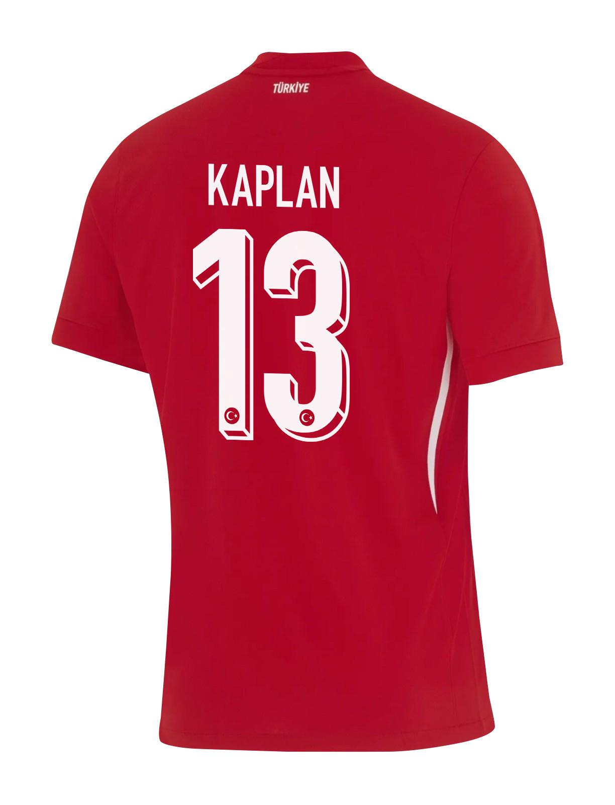 Ahmetcan Kaplan 13 Turkey National Team 2024 Away Stadium Men Jersey - Red cheap jerseys for sale - CheapJerseys.Shop