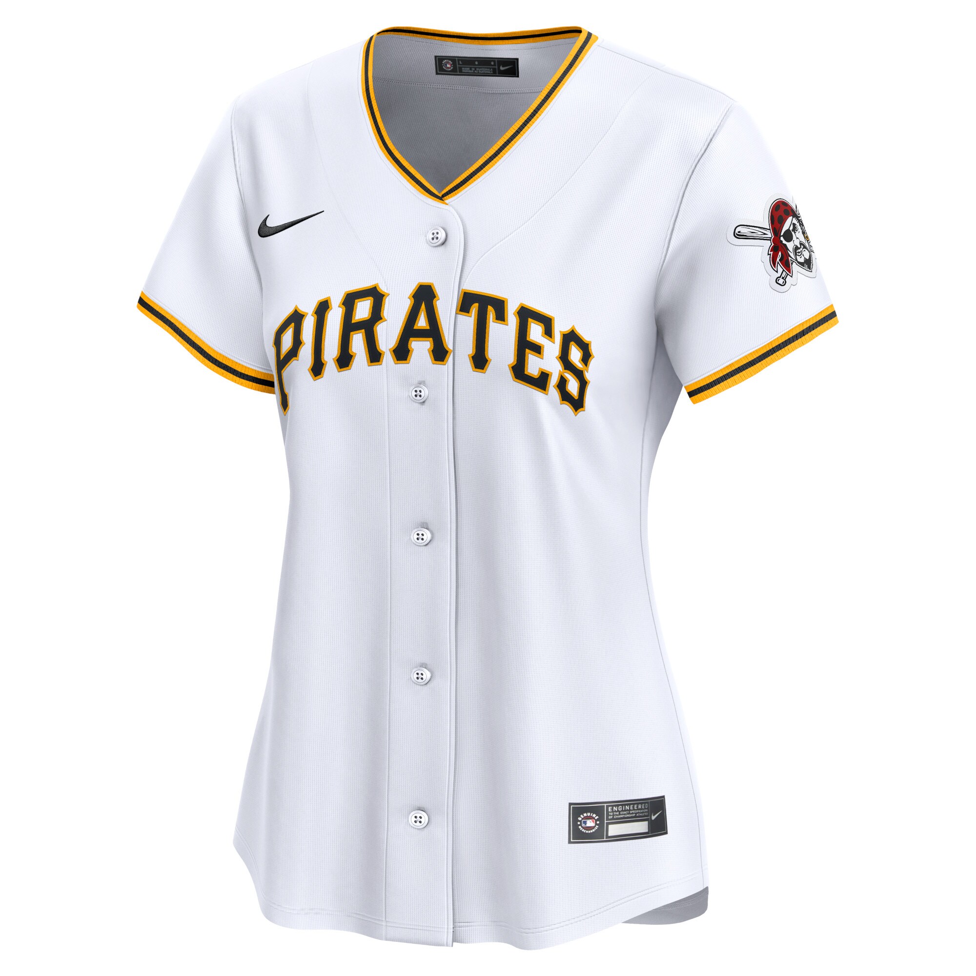 Pittsburgh Pirates Women's Home Limited Jersey - White cheap jerseys for sale - CheapJerseys.Shop