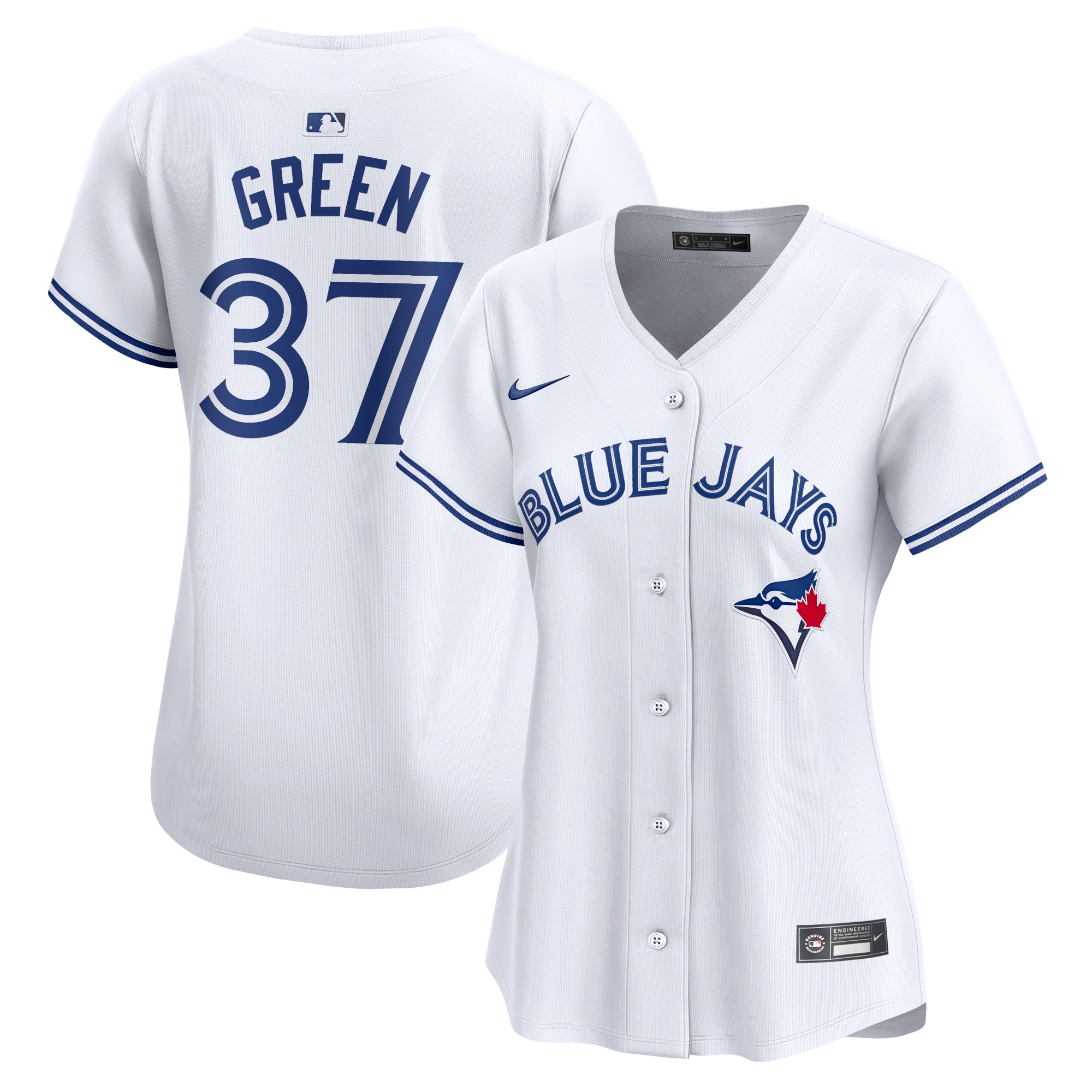 Chad Green Toronto Blue Jays Women's Home Limited Player Jersey - White cheap jerseys for sale - CheapJerseys.Shop