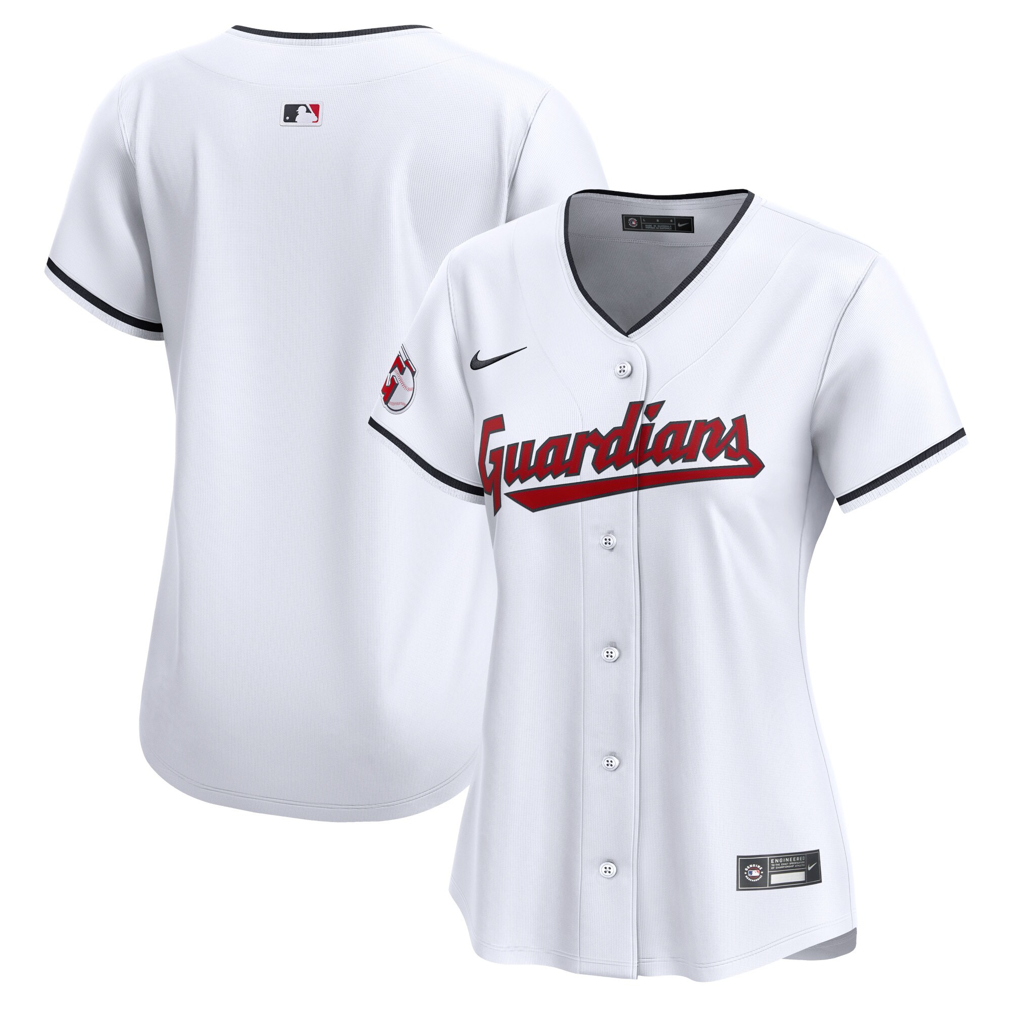 Cleveland Guardians Women's Home Limited Jersey - White cheap jerseys for sale - CheapJerseys.Shop