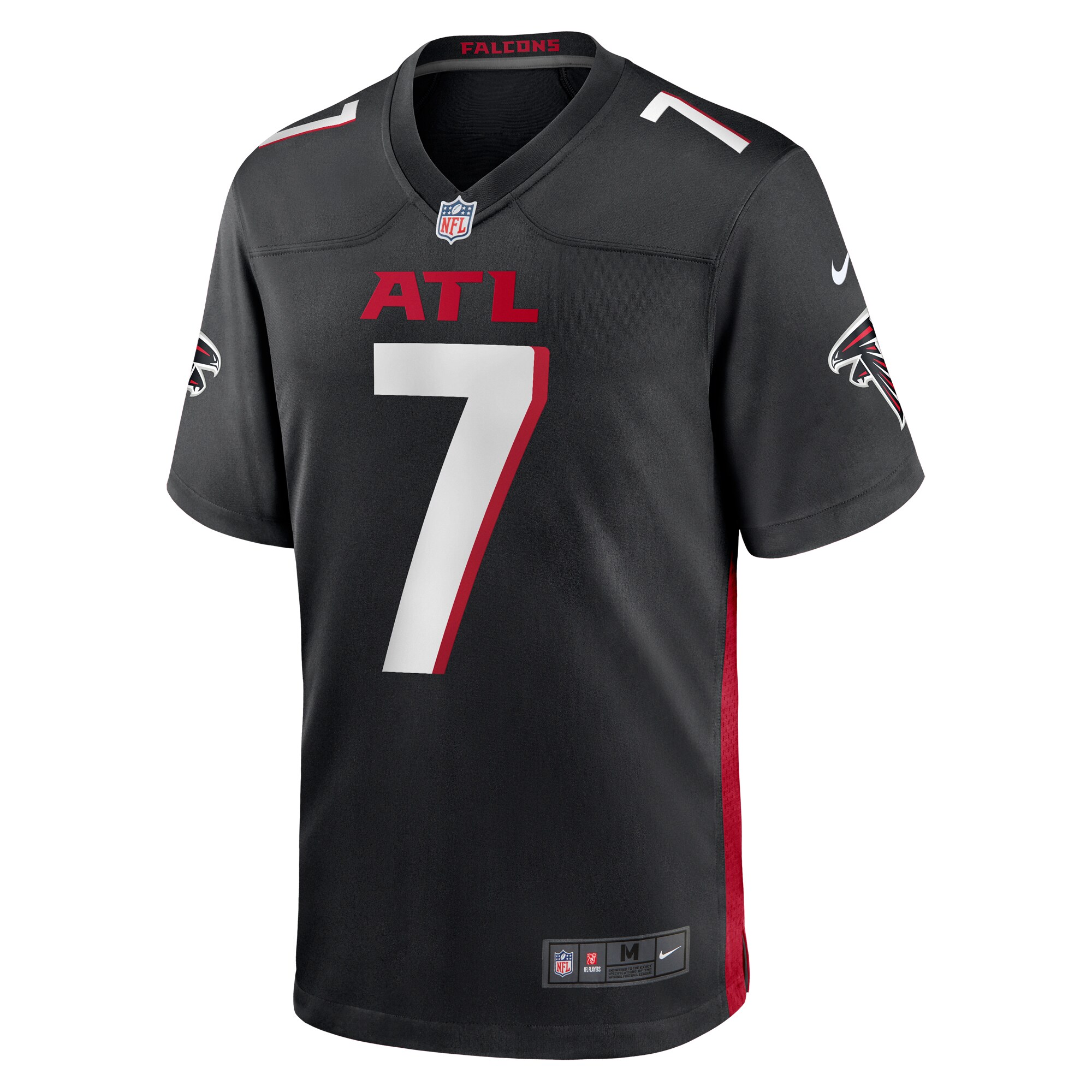 Bijan Robinson Atlanta Falcons 2023 Draft First Round Pick Game Jersey - Black cheap jerseys for sale - CheapJerseys.Shop