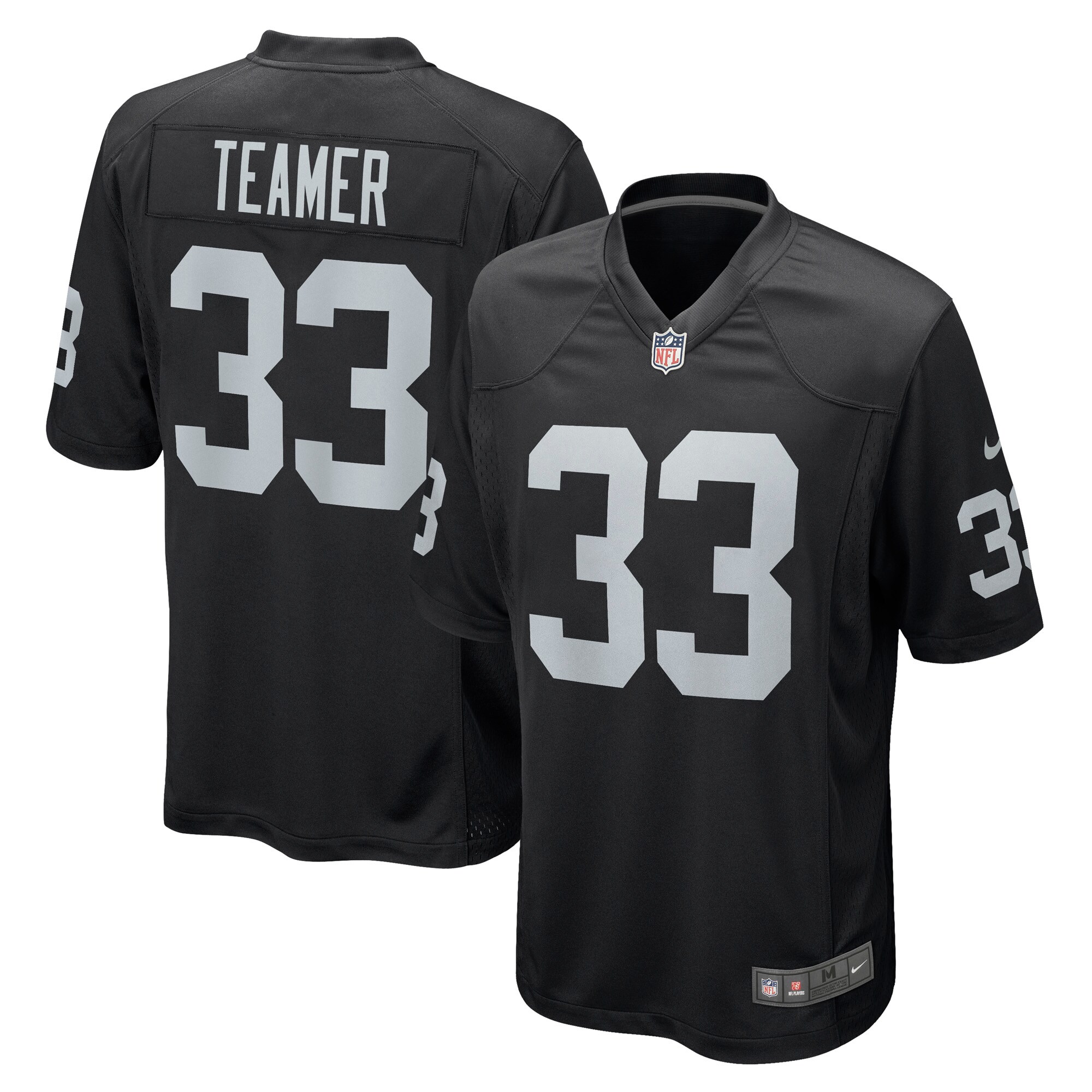 Roderic Teamer Las Vegas Raiders Game Jersey - Black cheap jerseys for sale - CheapJerseys.Shop