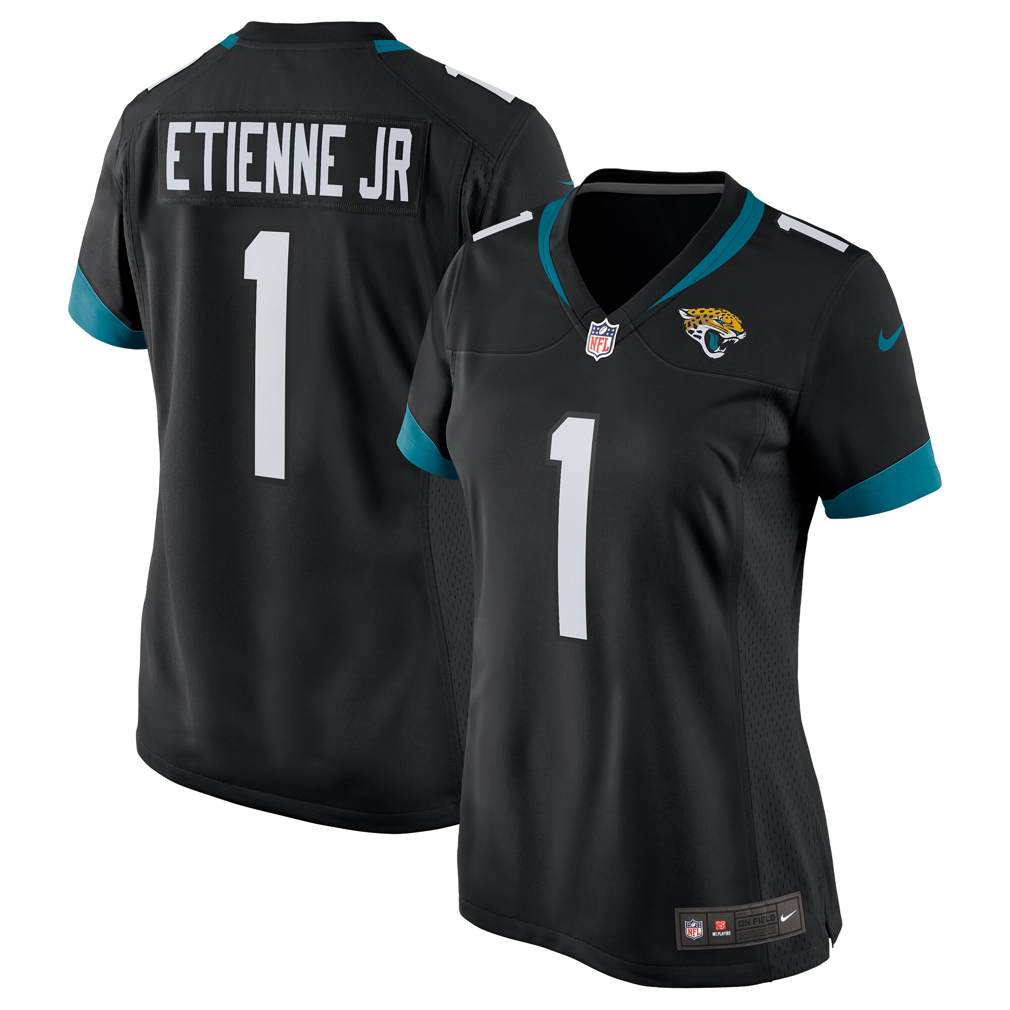 Travis Etienne Jacksonville Jaguars Women's Game Jersey - Black cheap jerseys for sale - CheapJerseys.Shop