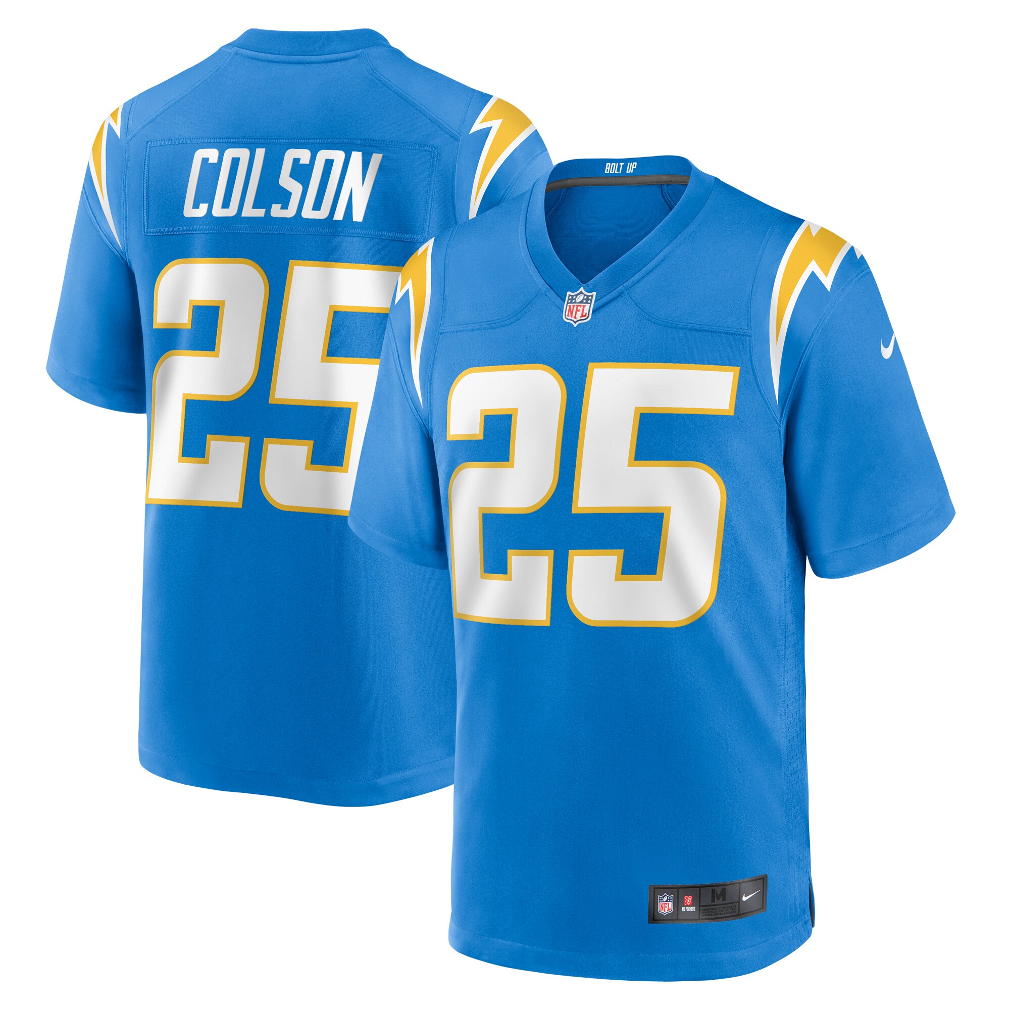 Junior Colson Los Angeles Chargers Team Game Jersey - Powder Blue cheap jerseys for sale - CheapJerseys.Shop