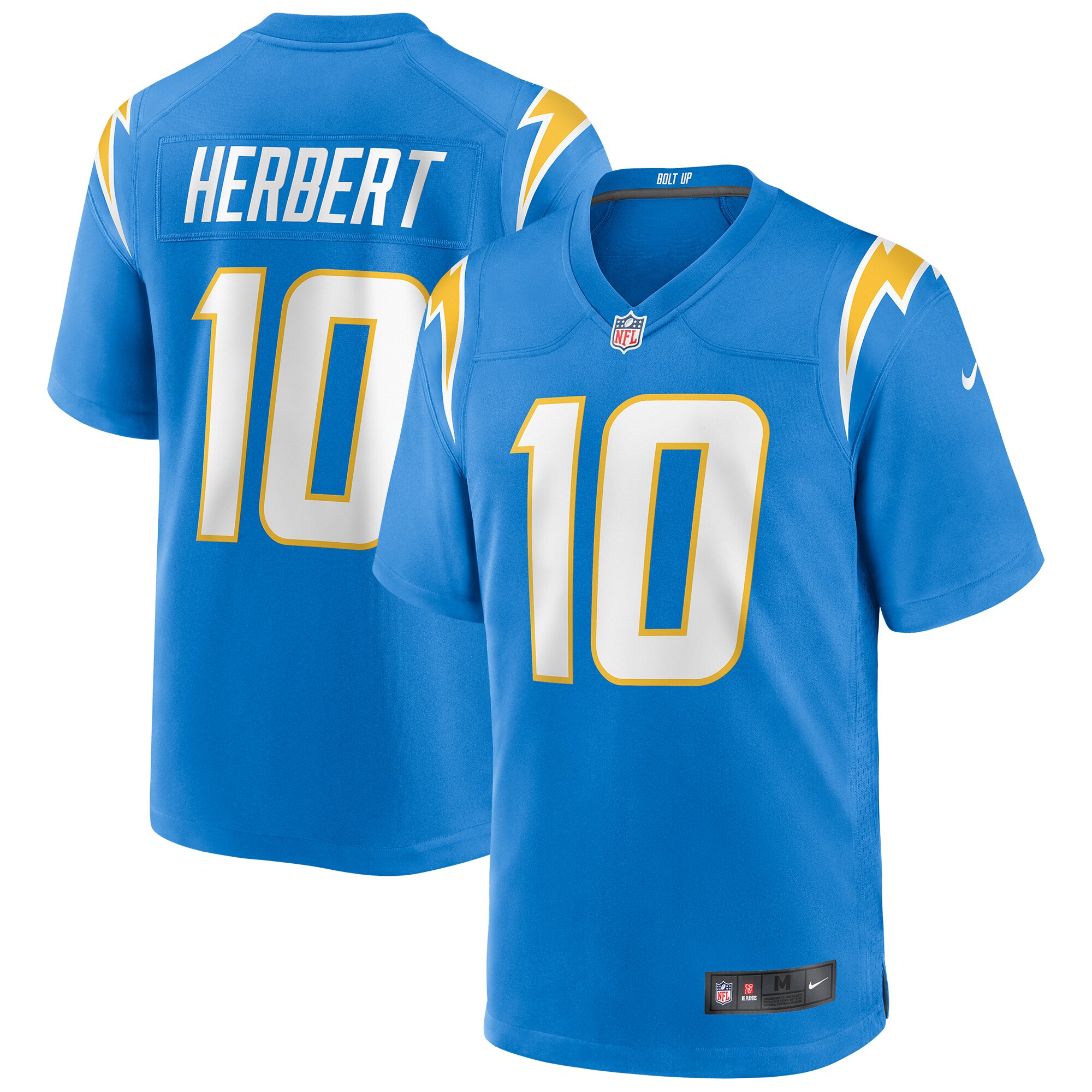 Justin Herbert Los Angeles Chargers Player Game Jersey - Powder Blue cheap jerseys for sale - CheapJerseys.Shop