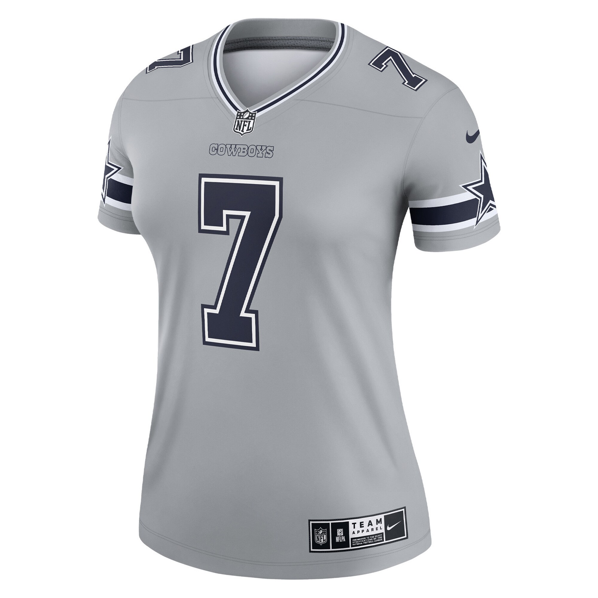 Trevon Diggs Dallas Cowboys Women's Inverted Legend Jersey - Silver cheap jerseys for sale - CheapJerseys.Shop