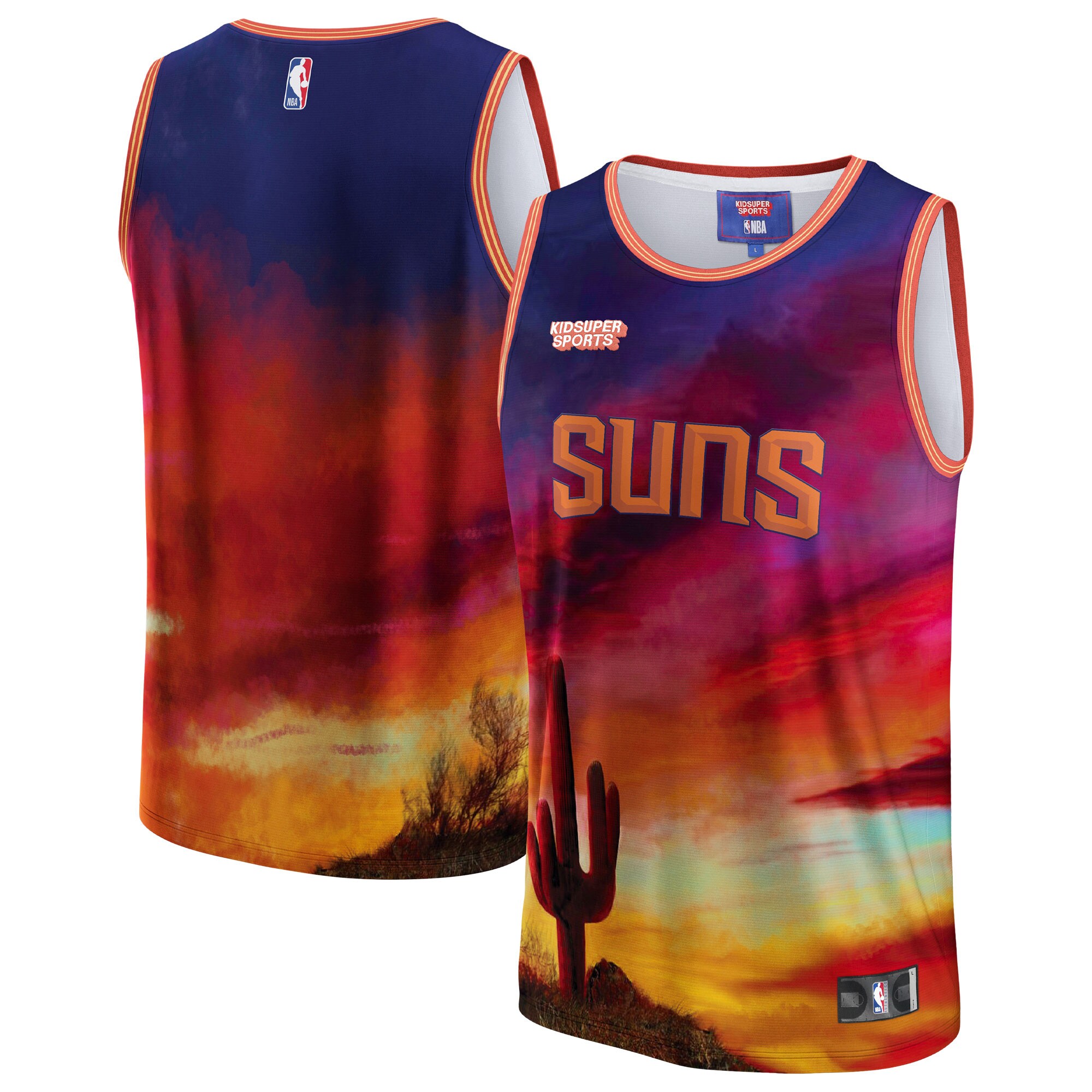 Phoenix Suns & KidSuper Studios by Fanatics Unisex Hometown Jersey - Red cheap jerseys for sale - CheapJerseys.Shop