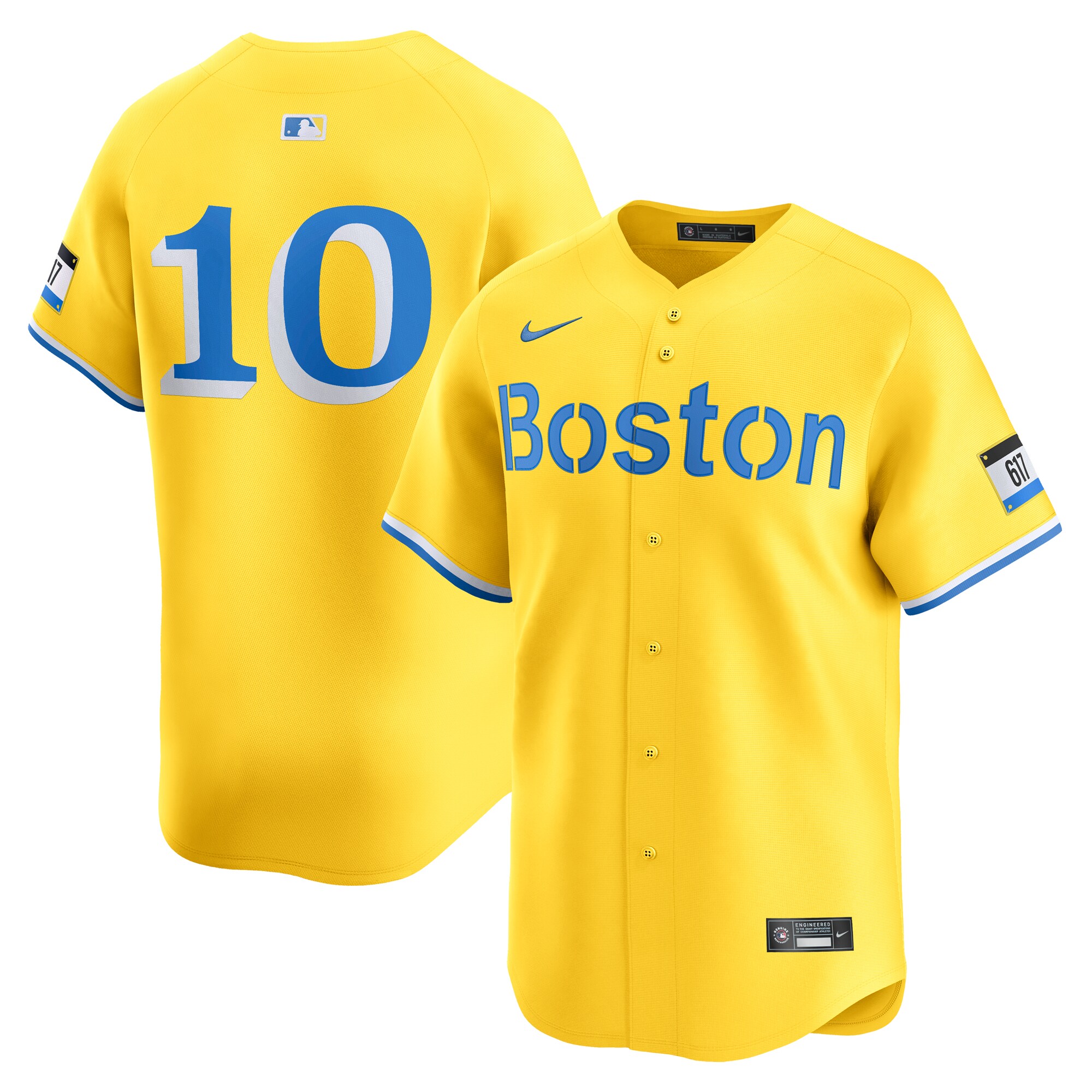 Trevor Story Boston Red Sox City Connect Limited Player Jersey - Gold cheap jerseys for sale - CheapJerseys.Shop