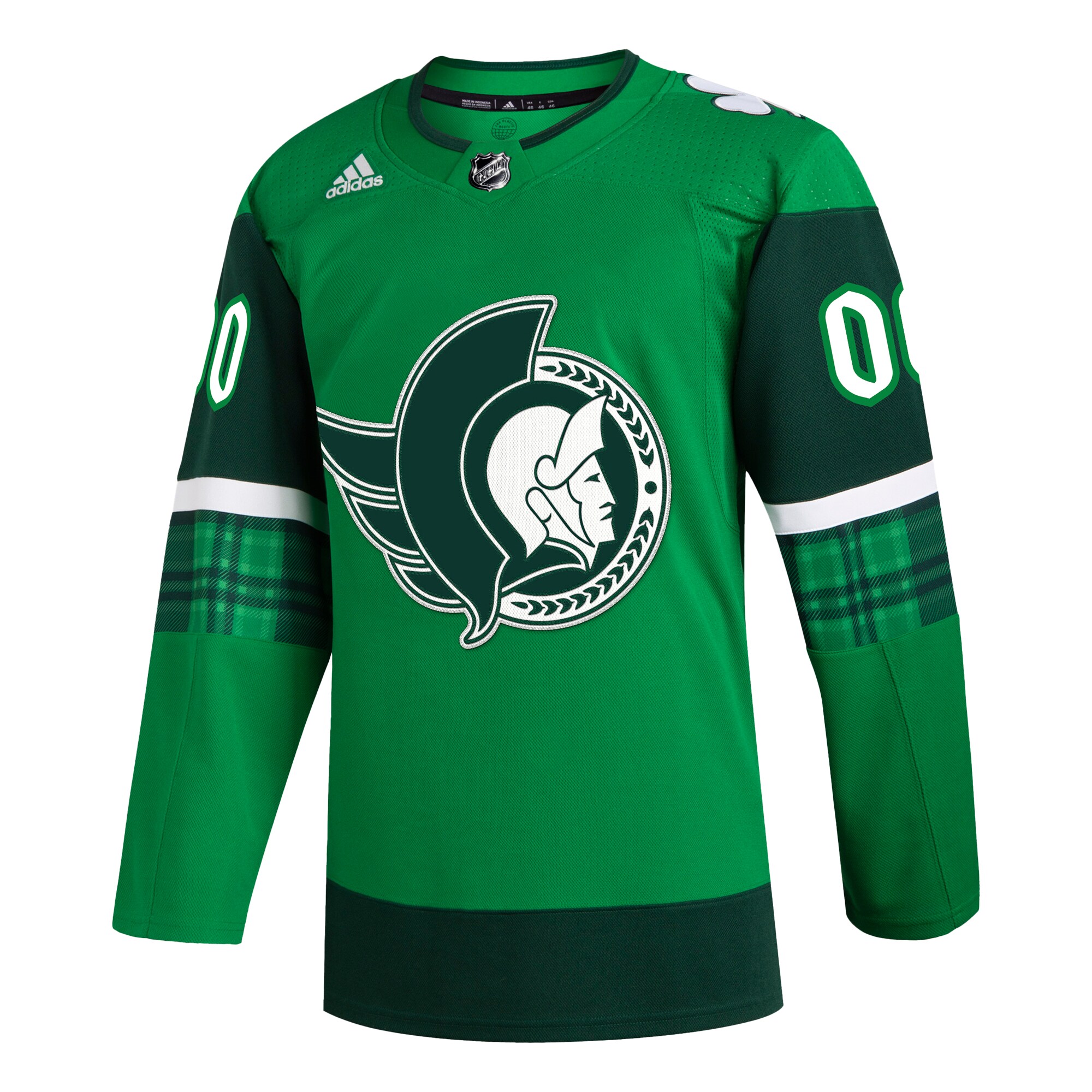 Ottawa Senators St. Patrick's Day Authentic Custom Jersey - Kelly Green cheap jerseys for sale - CheapJerseys.Shop