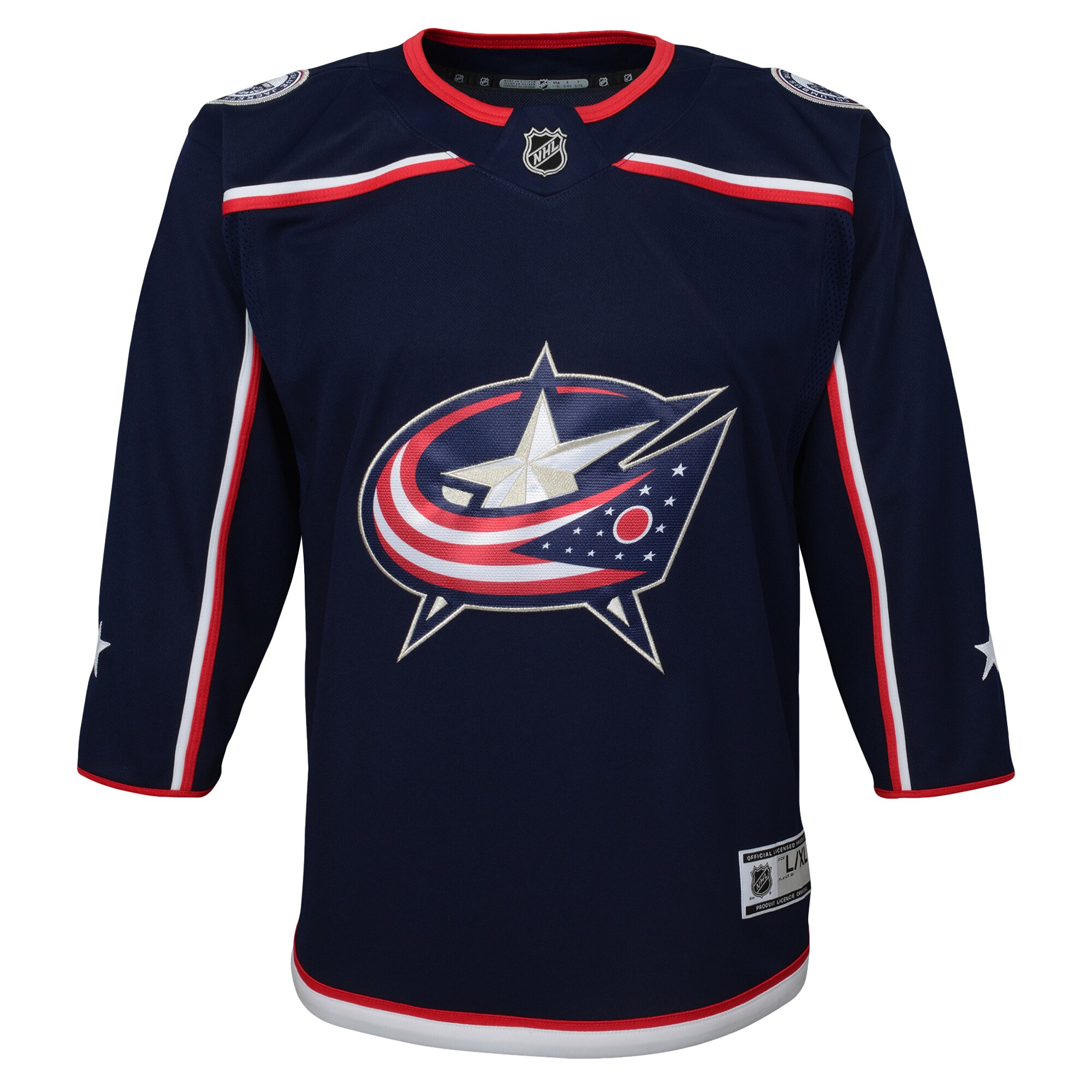 Columbus Blue Jackets Youth Home Premier Jersey - Navy cheap jerseys for sale - CheapJerseys.Shop