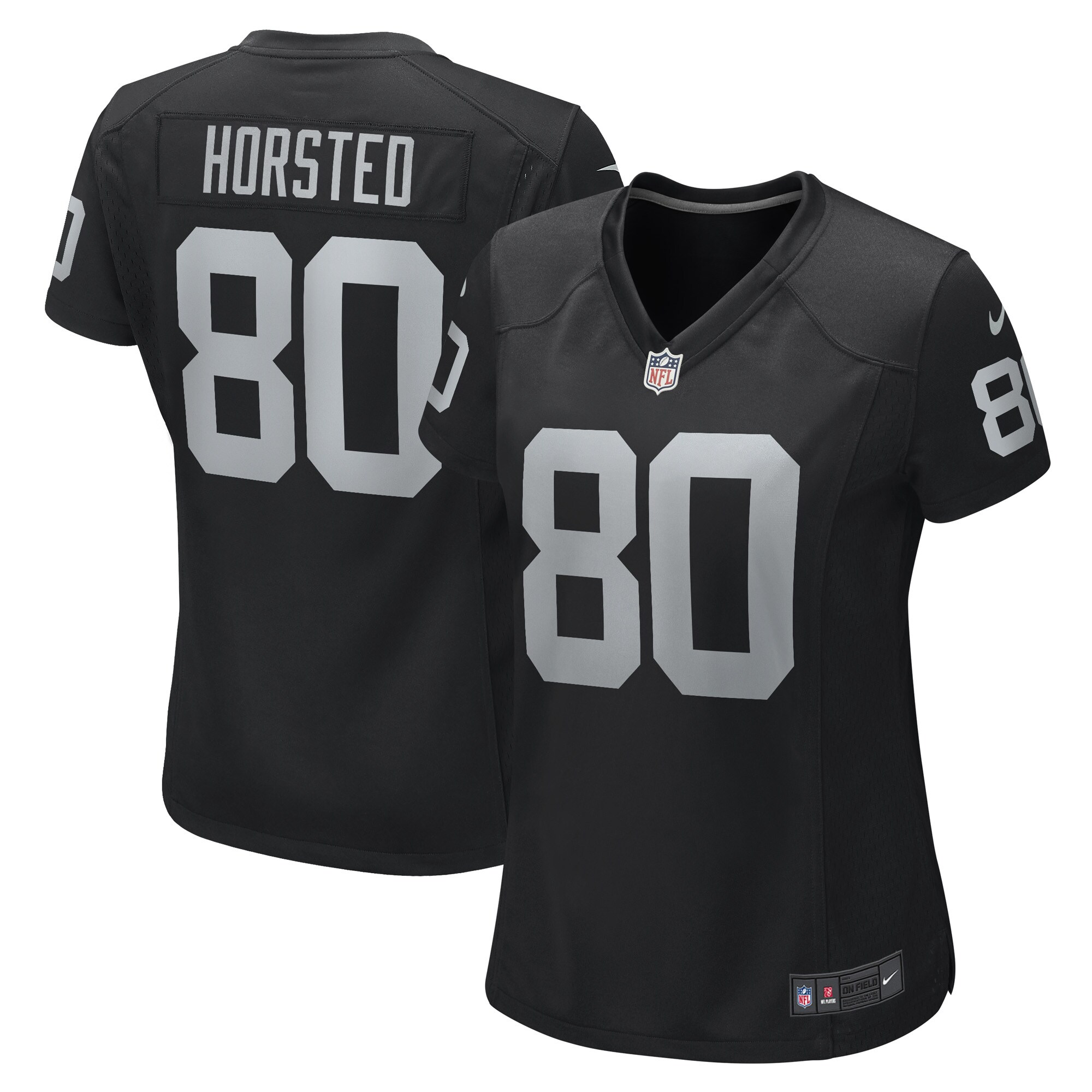 Jesper Horsted Las Vegas Raiders Women's Game Player Jersey - Black cheap jerseys for sale - CheapJerseys.Shop