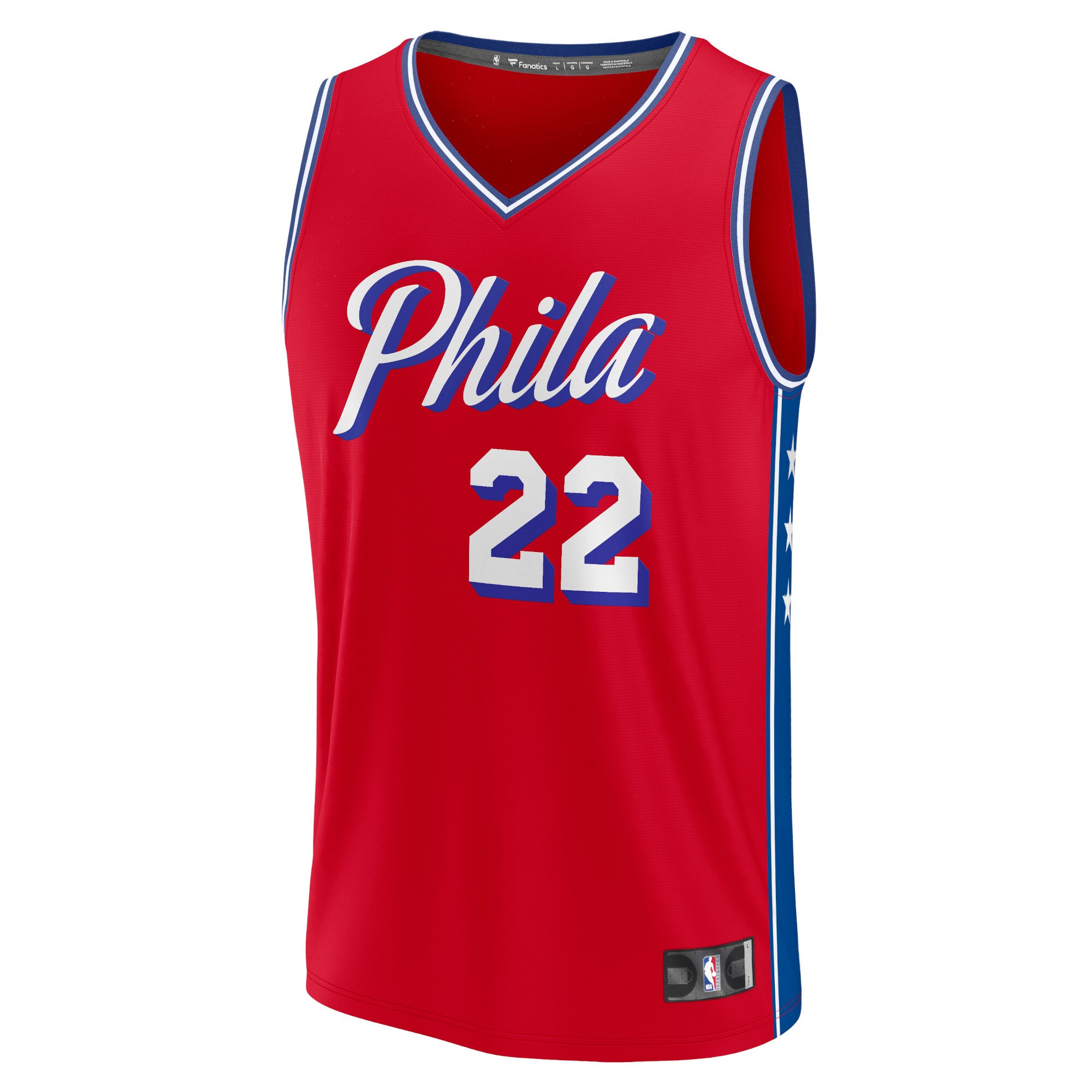 Matisse Thybulle Philadelphia 76ers Fanatics Fast Break Replica Player Jersey - Statement Edition - Red cheap jerseys for sale - CheapJerseys.Shop