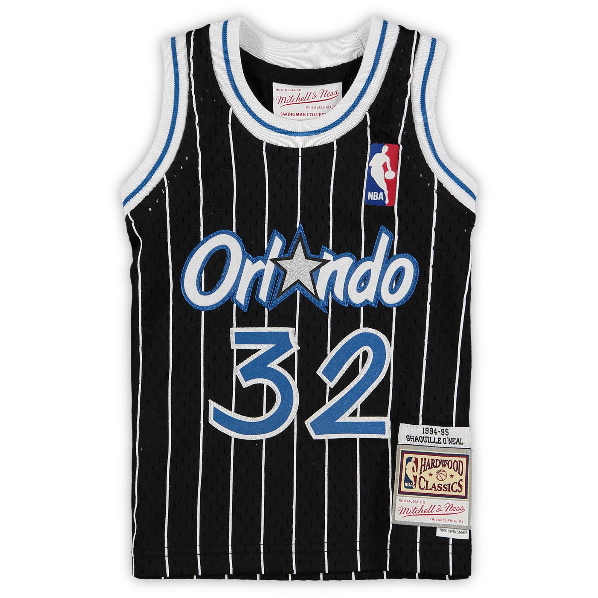 Shaquille O'Neal Orlando Magic Mitchell & Ness Infant 1994\/95 Hardwood Classics Retired Player Jersey - Black cheap jerseys for sale - CheapJerseys.Shop