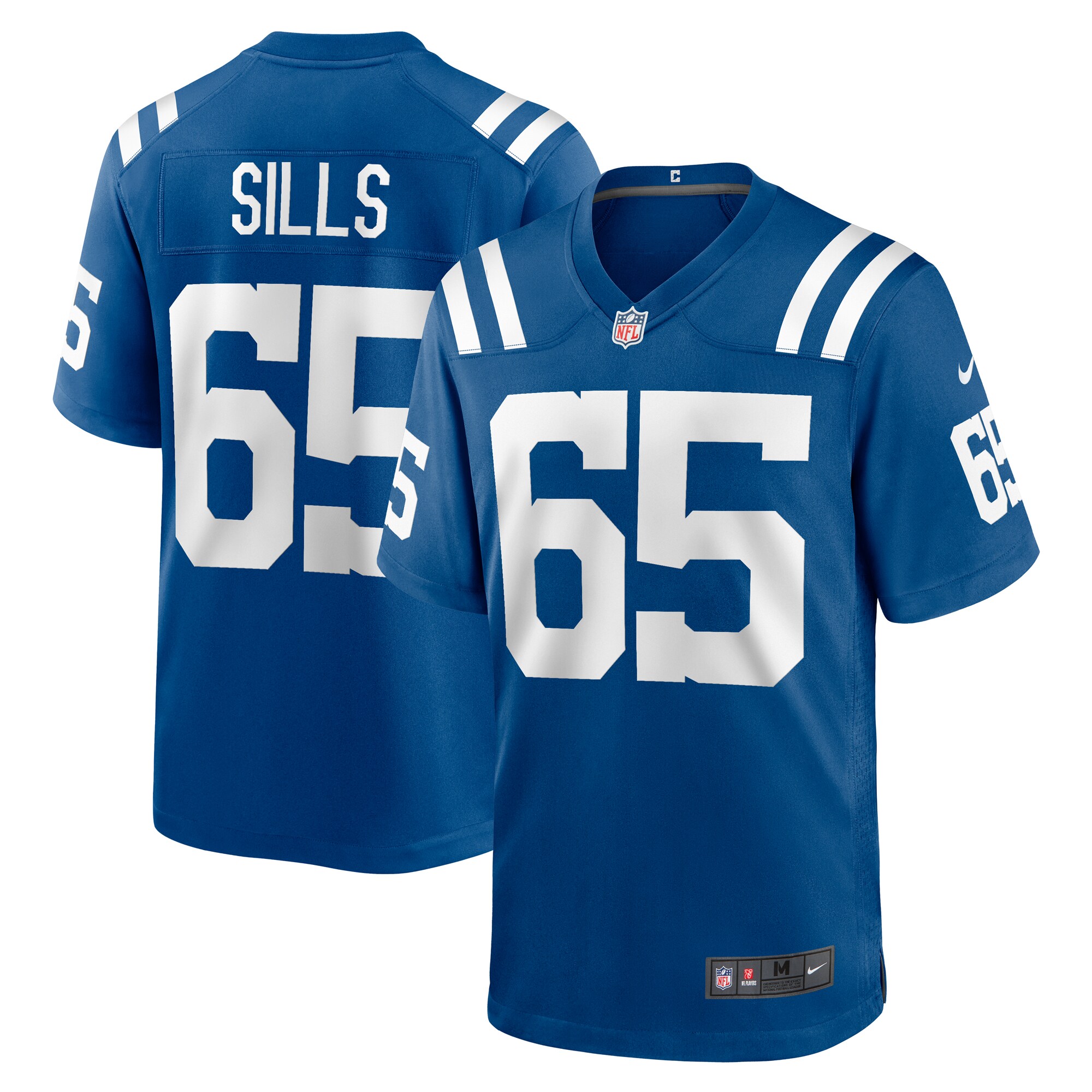 Josh Sills Indianapolis Colts Team Game Jersey - Royal cheap jerseys for sale - CheapJerseys.Shop