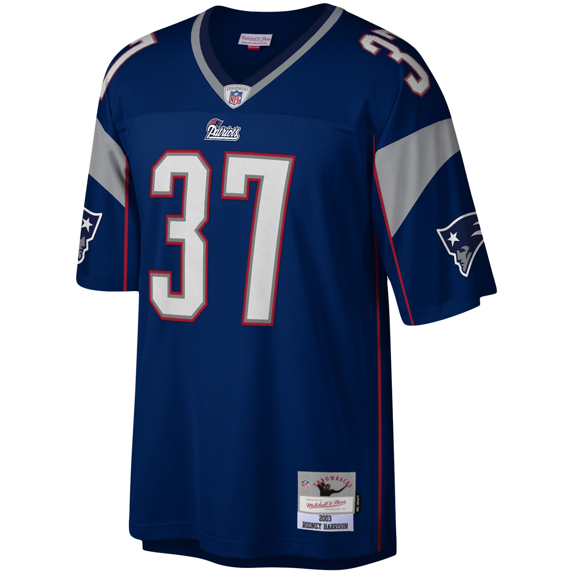 Rodney Harrison New England Patriots Mitchell & Ness Legacy Replica Jersey - Navy cheap jerseys for sale - CheapJerseys.Shop