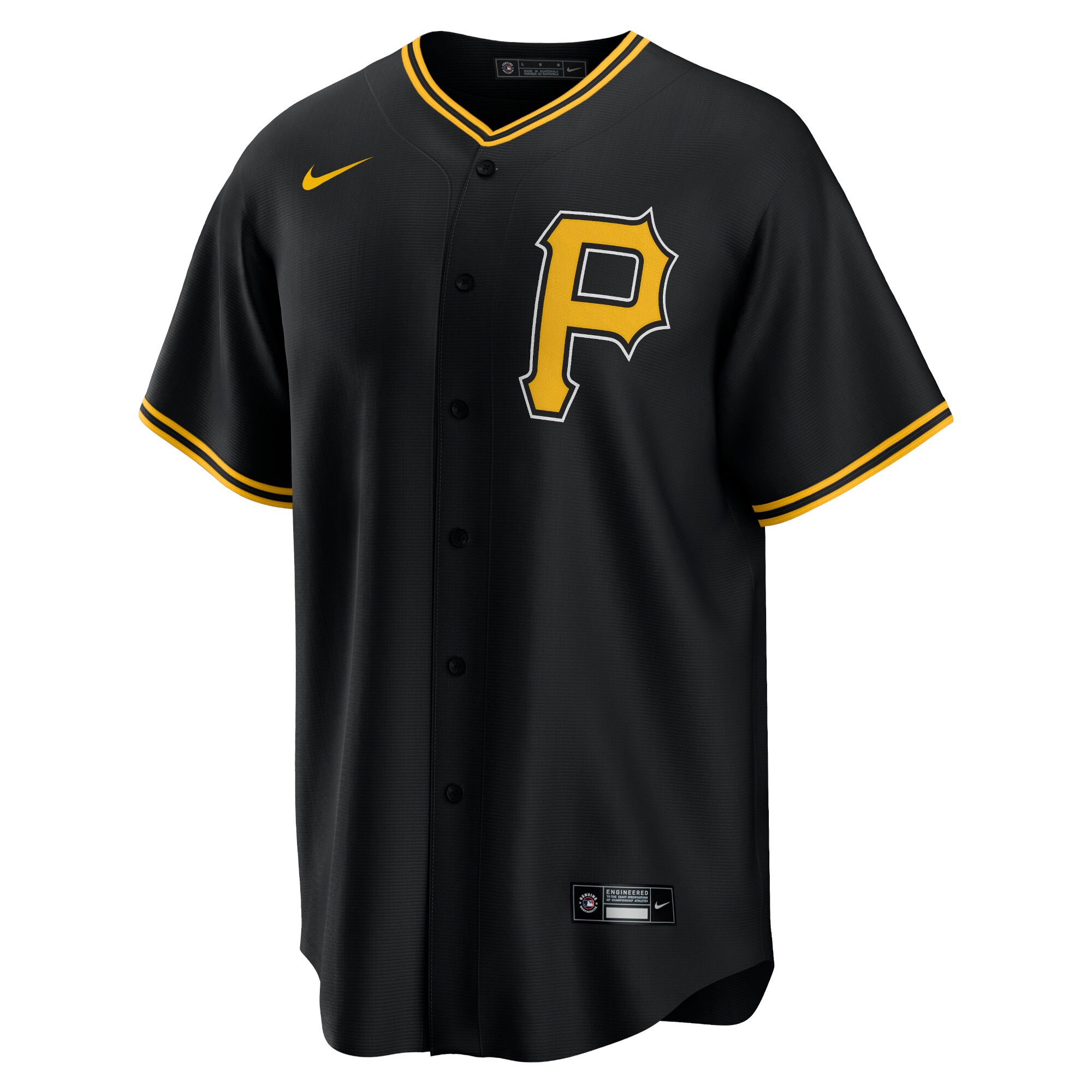 Pittsburgh Pirates Alternate Replica Team Jersey - Black cheap jerseys for sale - CheapJerseys.Shop