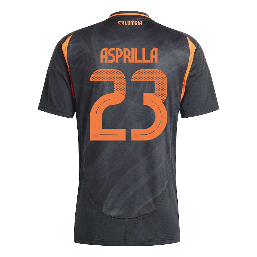 Yaser Asprilla 23 Colombia National Team 2024/25 Away Men Jersey - Black cheap jerseys for sale - CheapJerseys.Shop