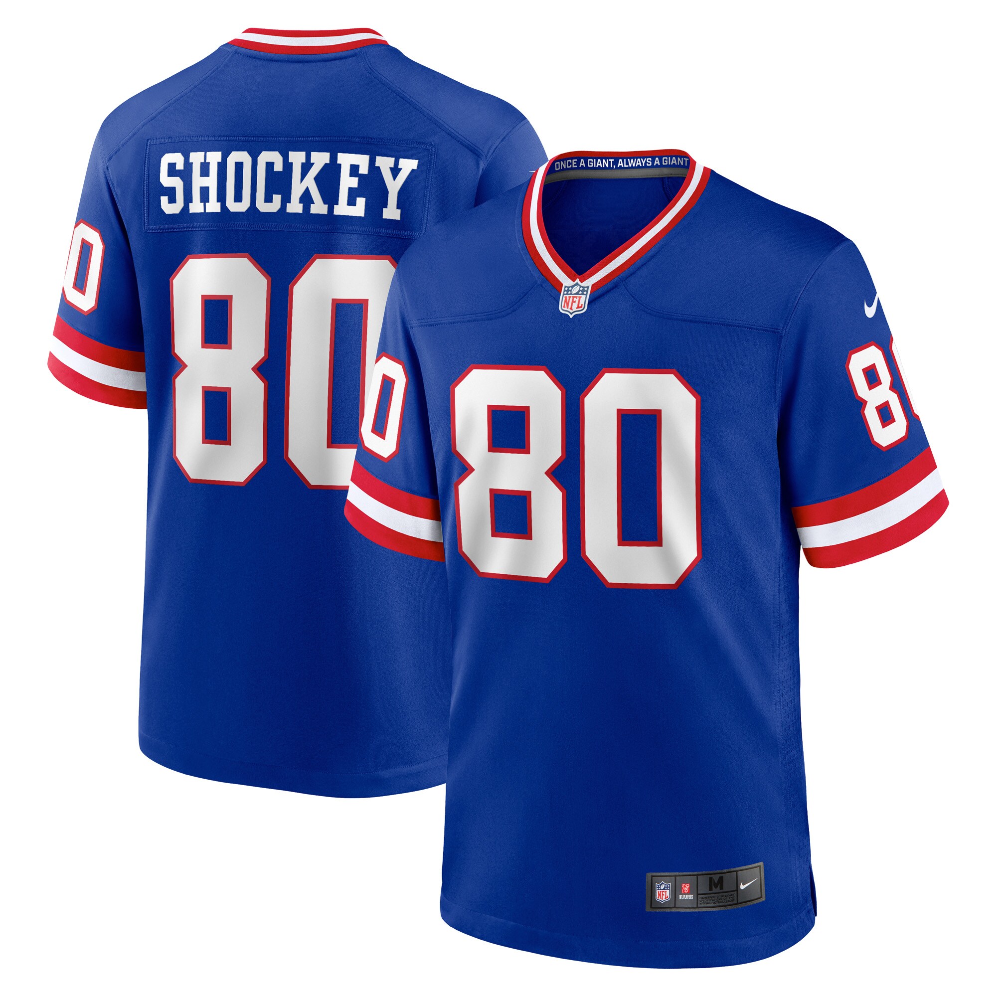 Jeremy Shockey New York Giants Classic Retired Player Game Jersey - Royal cheap jerseys for sale - CheapJerseys.Shop