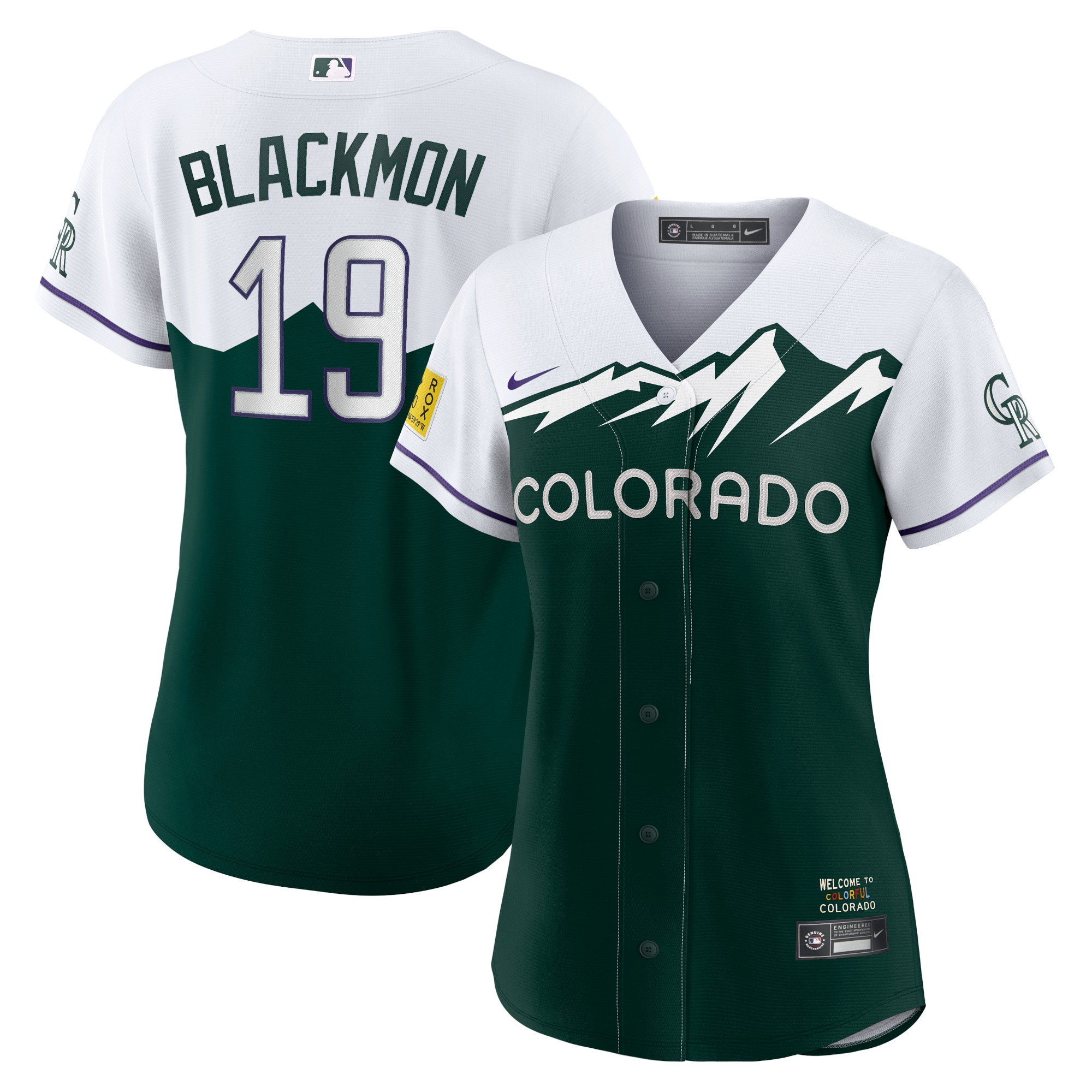 Charlie Blackmon Colorado Rockies Women's City Connect Replica Player Jersey - White cheap jerseys for sale - CheapJerseys.Shop
